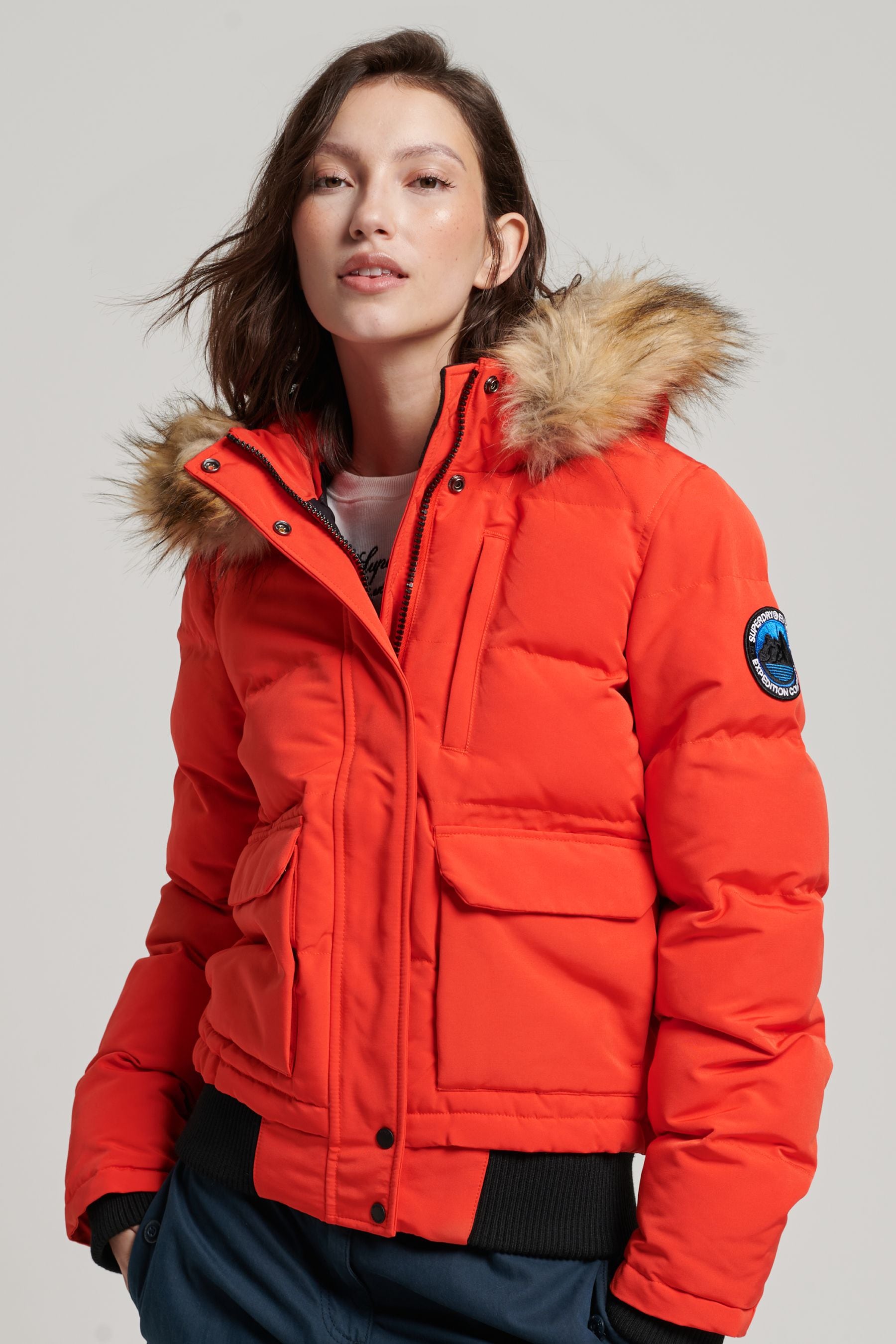 Superdry everest bomber orange new arrivals