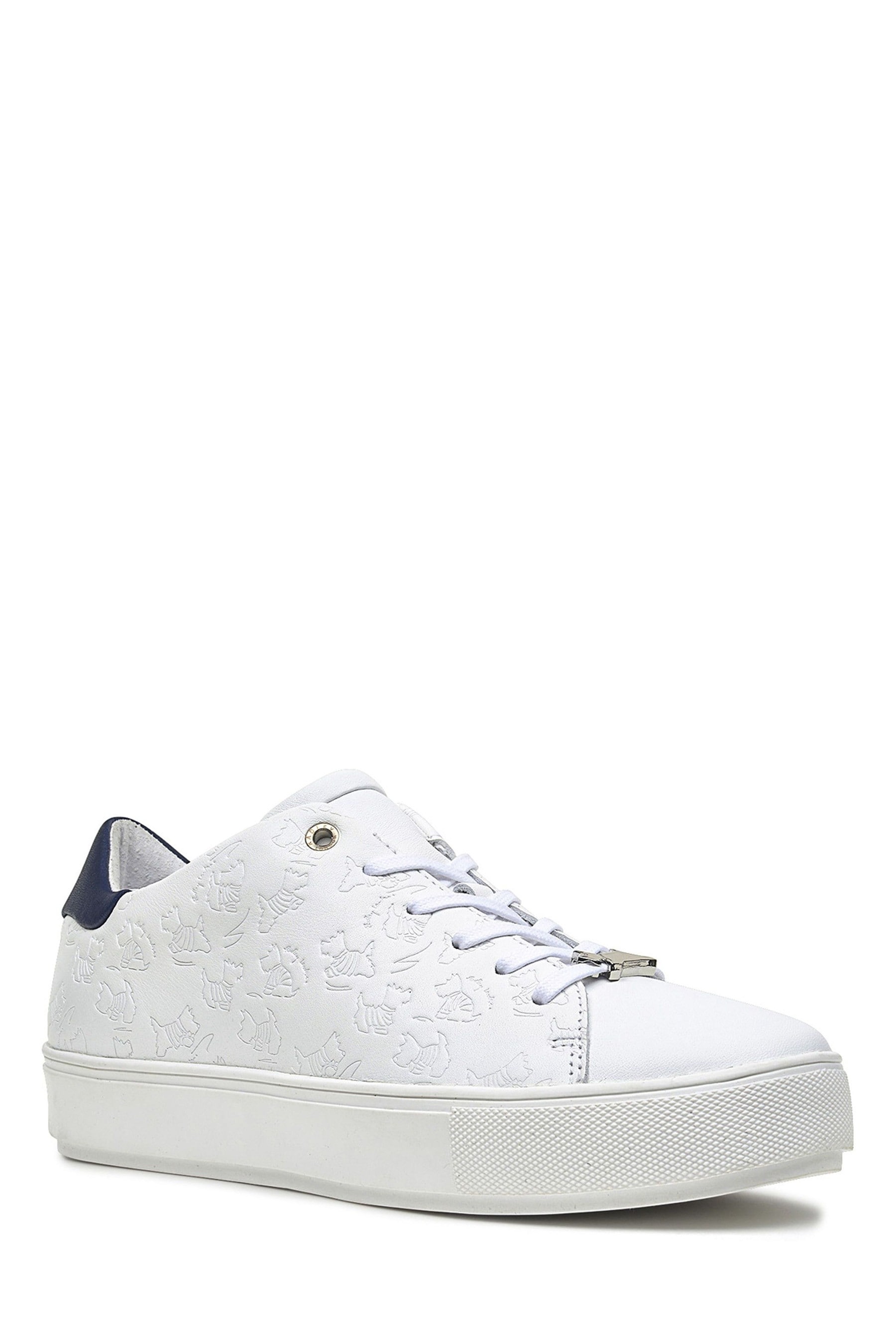 Buy Radley London White Malton Chunky Sole Emboss Trainers from the ...