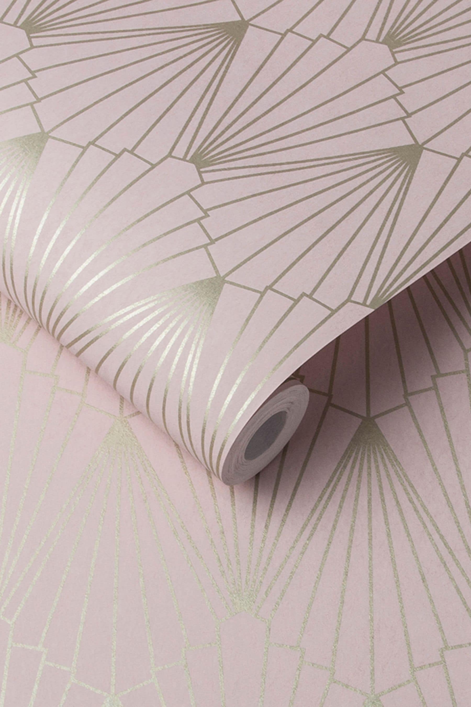 Buy Graham & Brown Blush Pink Rene Wallpaper Sample Wallpaper from the ...