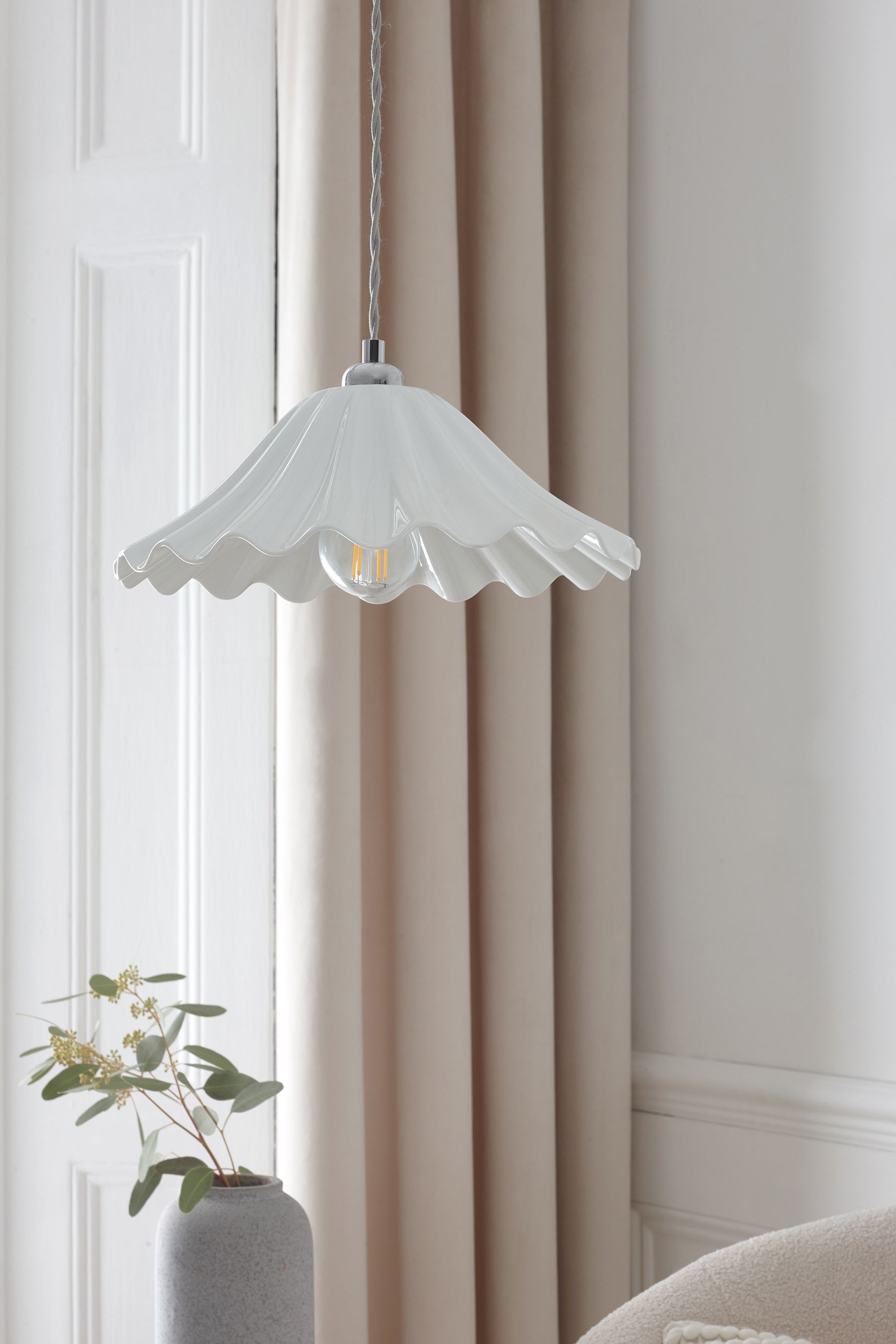 Buy White Cheverny Easy Fit Lamp Shade from the Next UK online shop