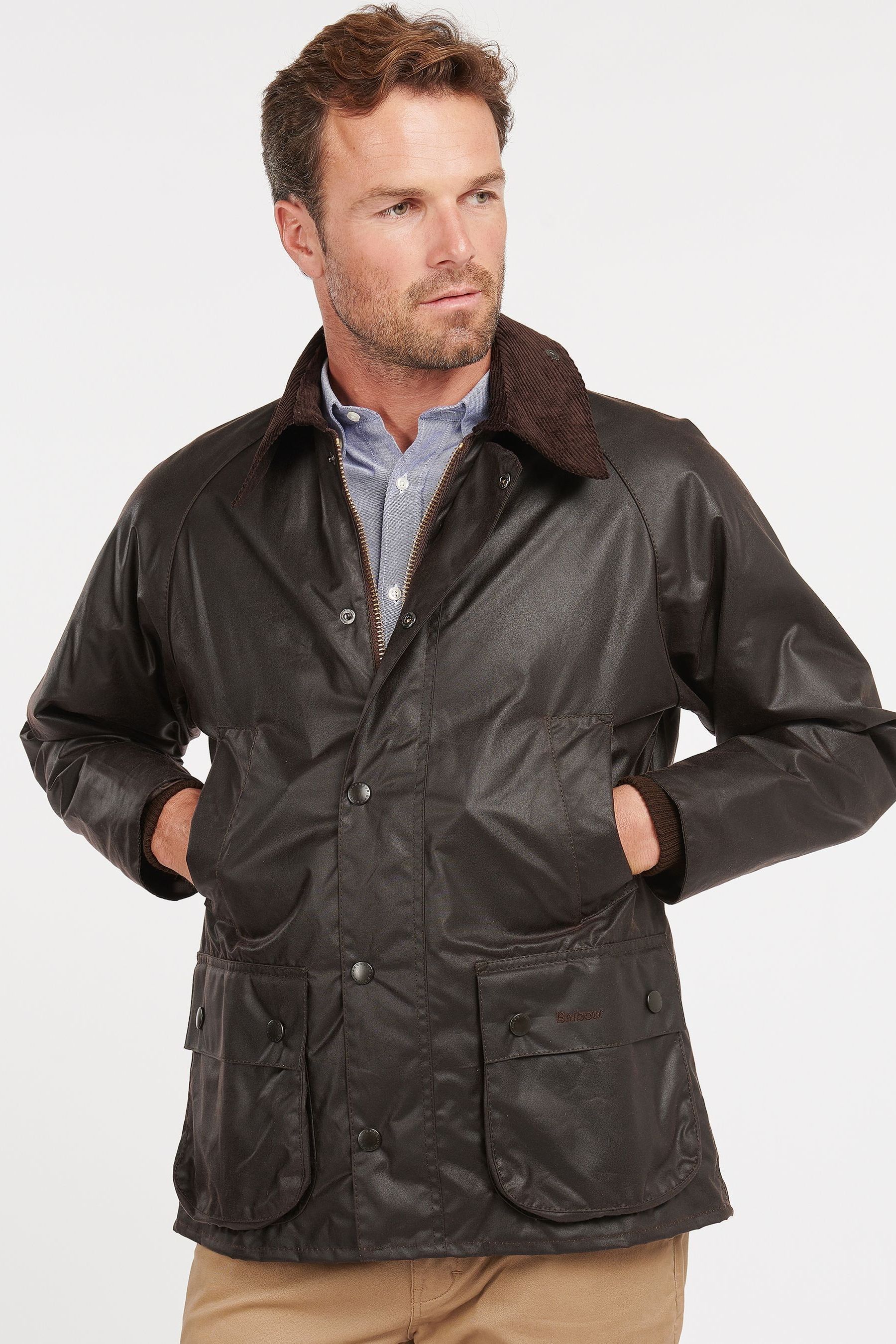 Buy Barbour® Brown Bedale Wax Jacket from the Next UK online shop