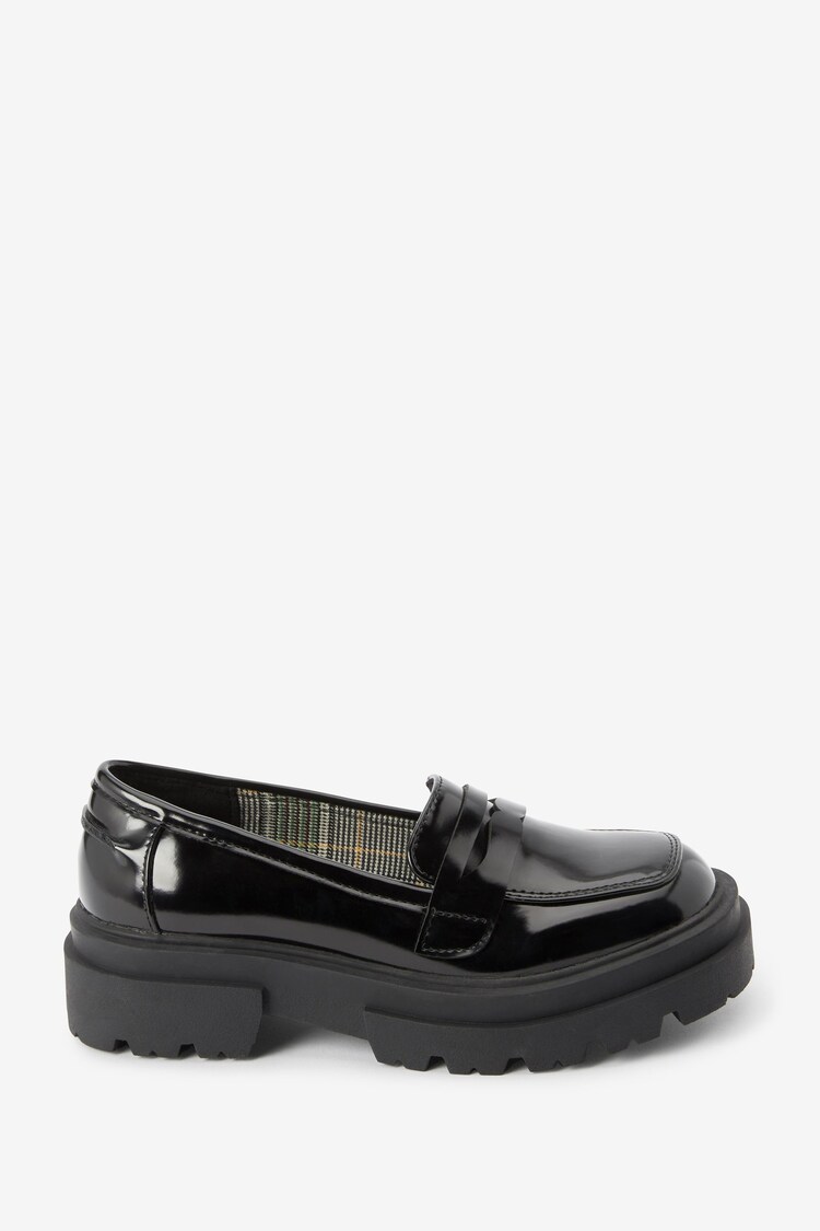 Black Chunky School Loafers - Image 1 of 1