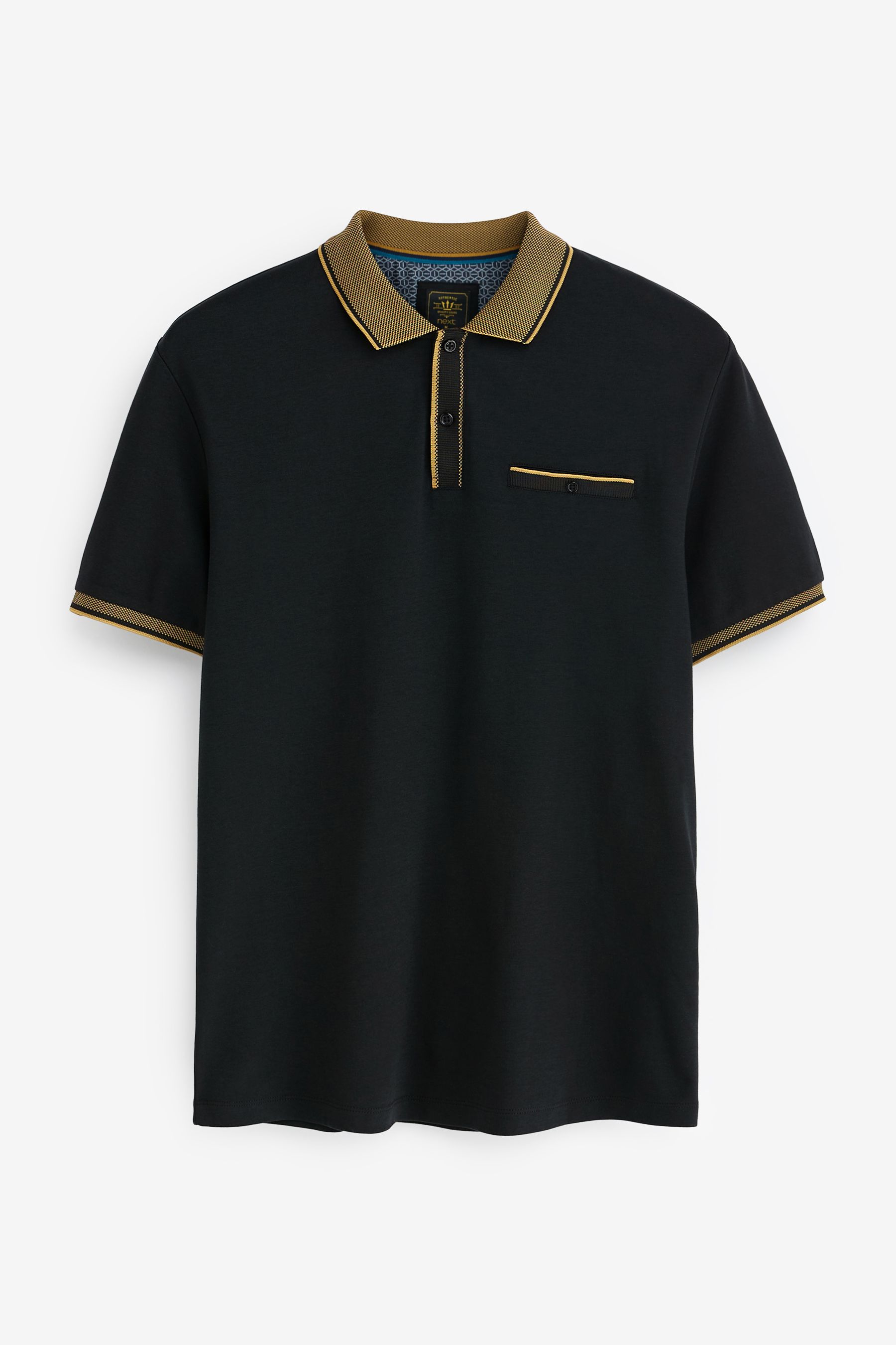 Buy Black Smart Collar Polo Shirt from Next United Arab Emirates