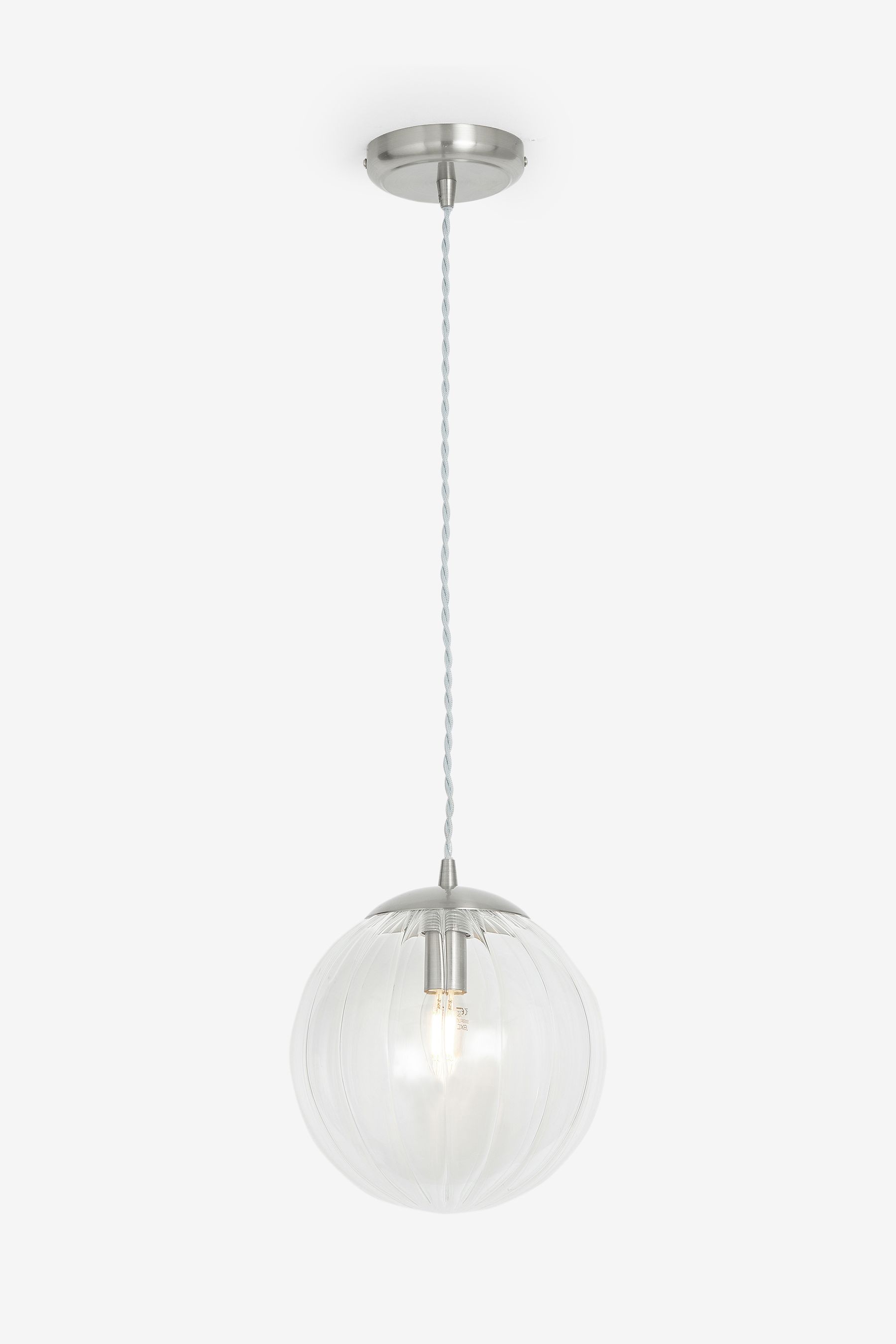 Buy Brushed Chrome Bourton Pendant Ceiling Light from the Next UK