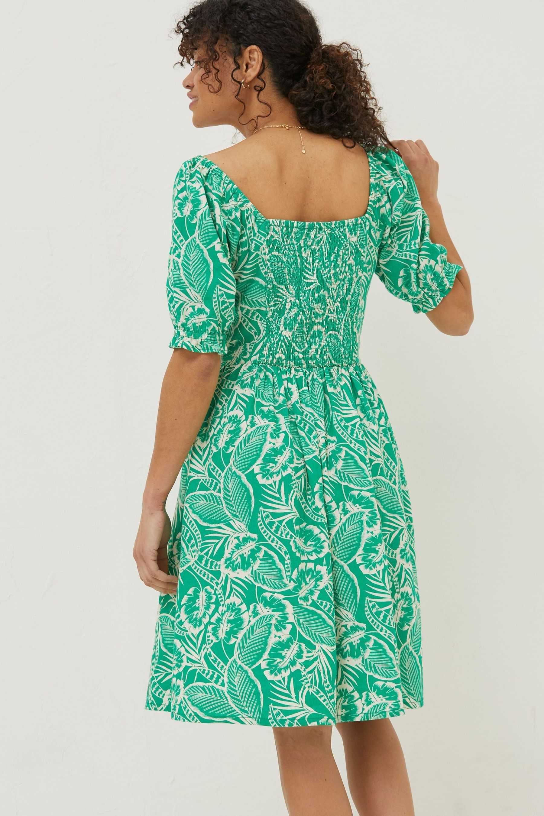 buy-fatface-green-aideen-linen-blend-leaf-dress-from-next-ireland