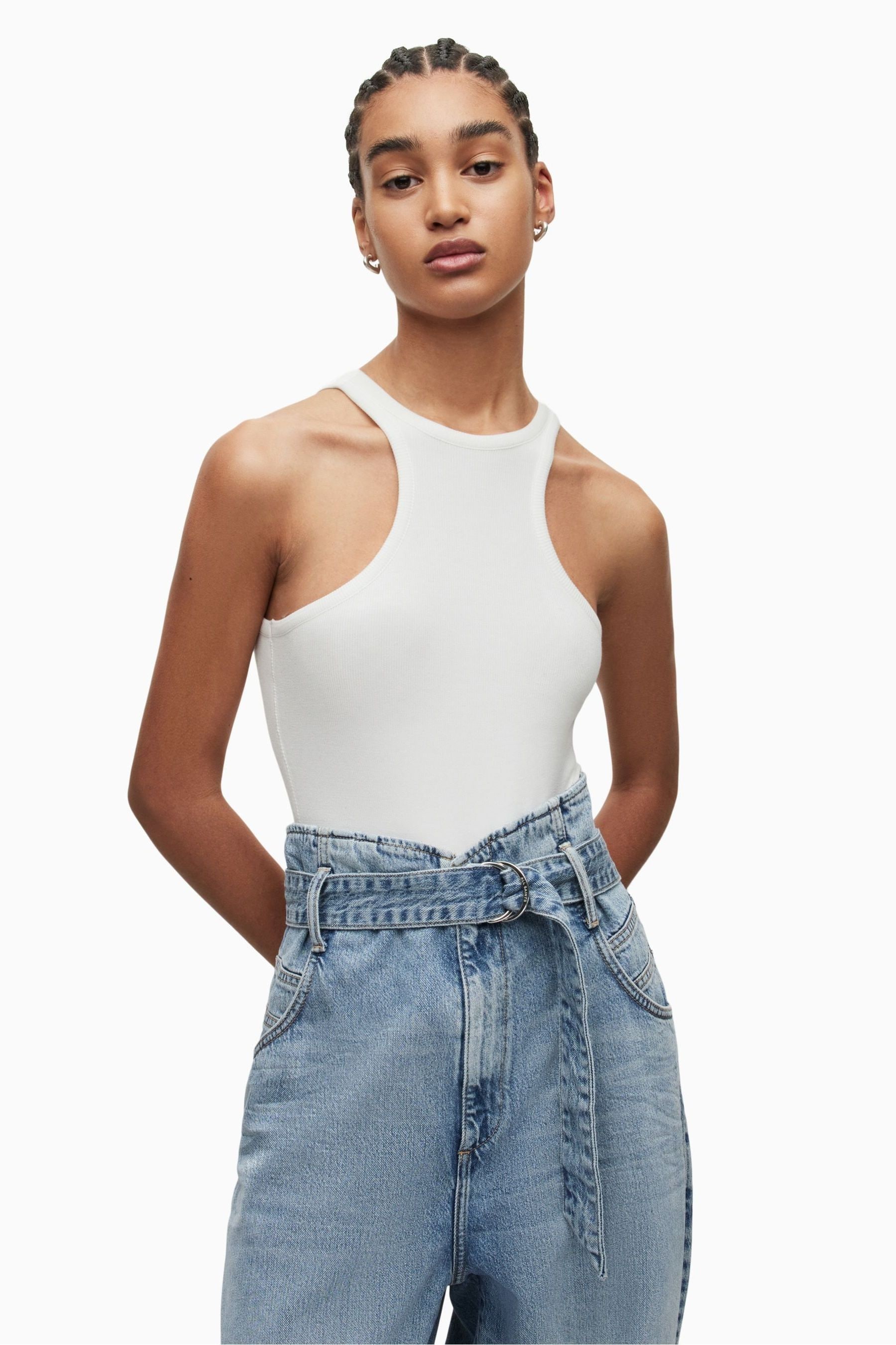 Buy AllSaints White Norma Bodysuit from the Next UK online shop