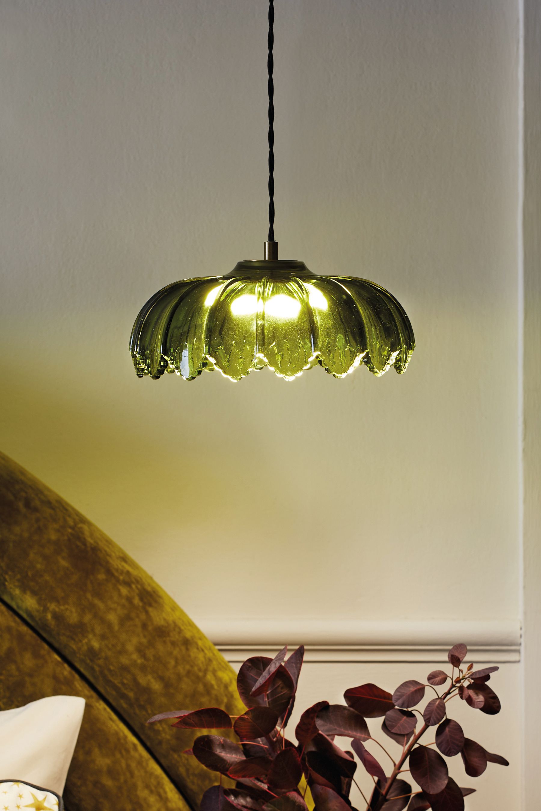 Buy Rockett St George Gold/Green Pendant Desert Island Light from the ...