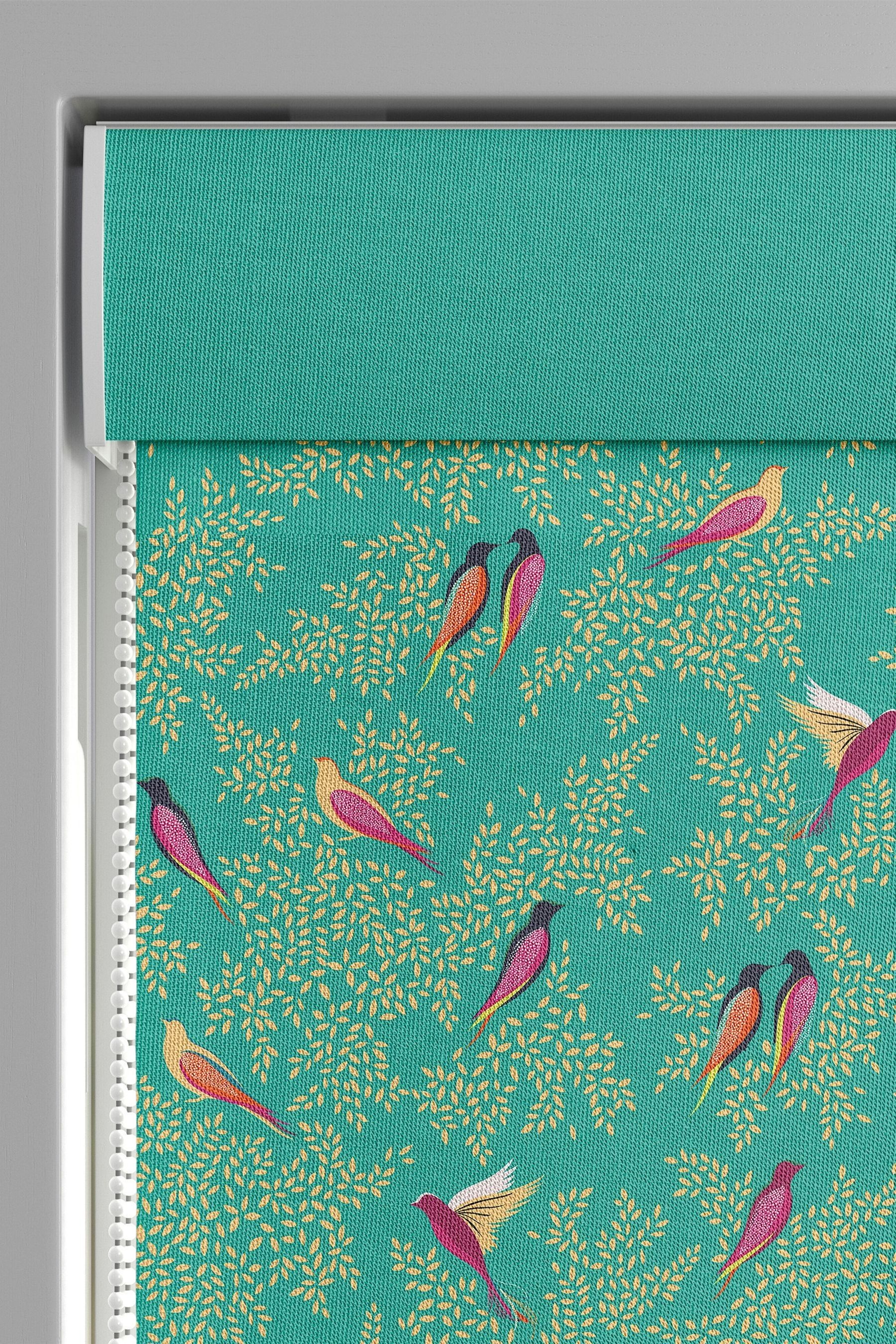 Buy Sara Miller Green Birds Made to Measure Roman Blind from the Next
