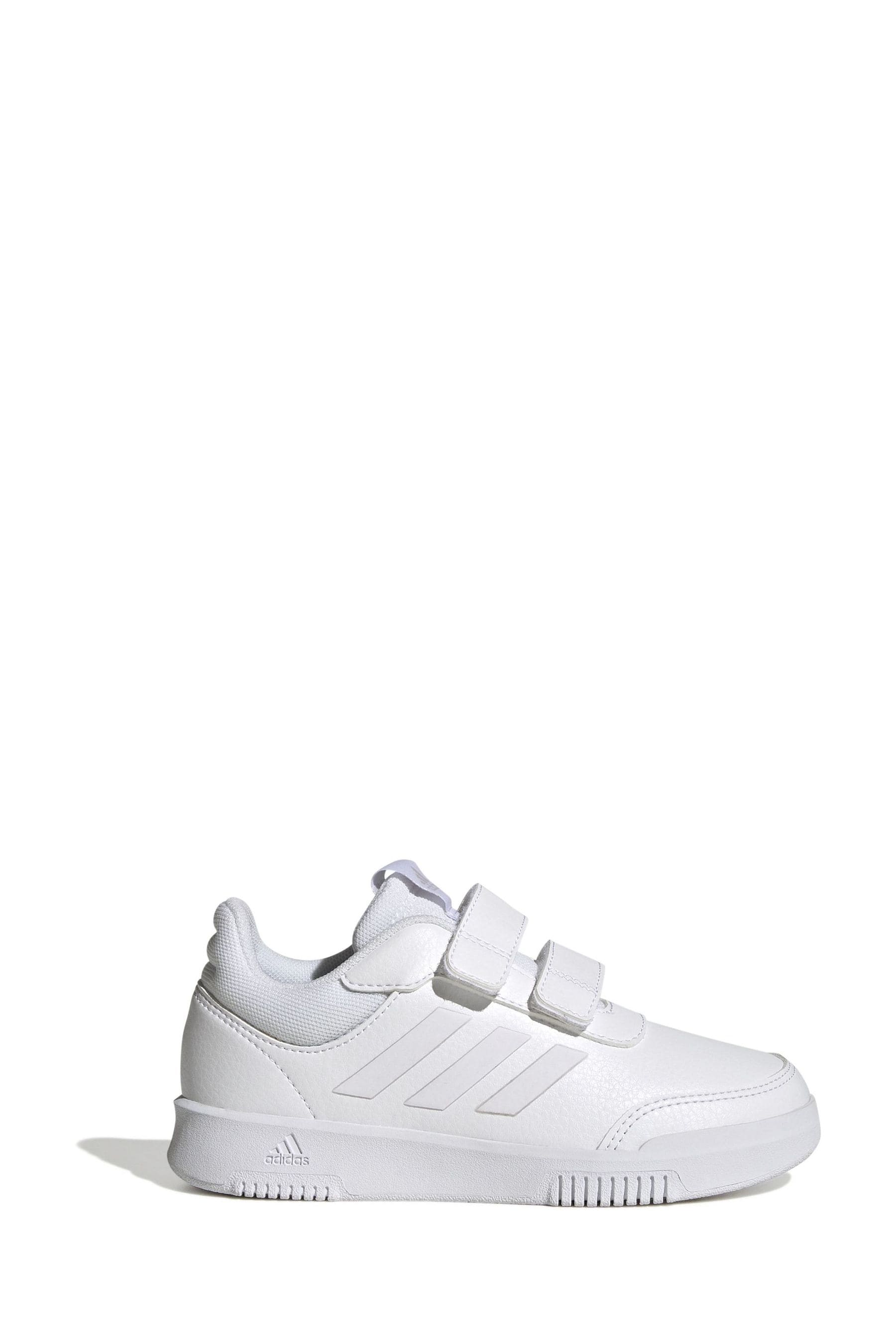 Buy adidas White & Pink Tensaur Hook and Loop Shoes from the Next UK ...