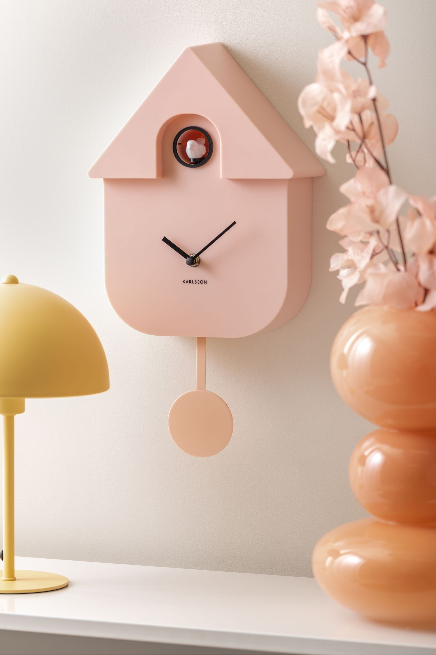 Buy Karlsson Pink Modern Cuckoo ABS Wall Clock from the Next UK online shop