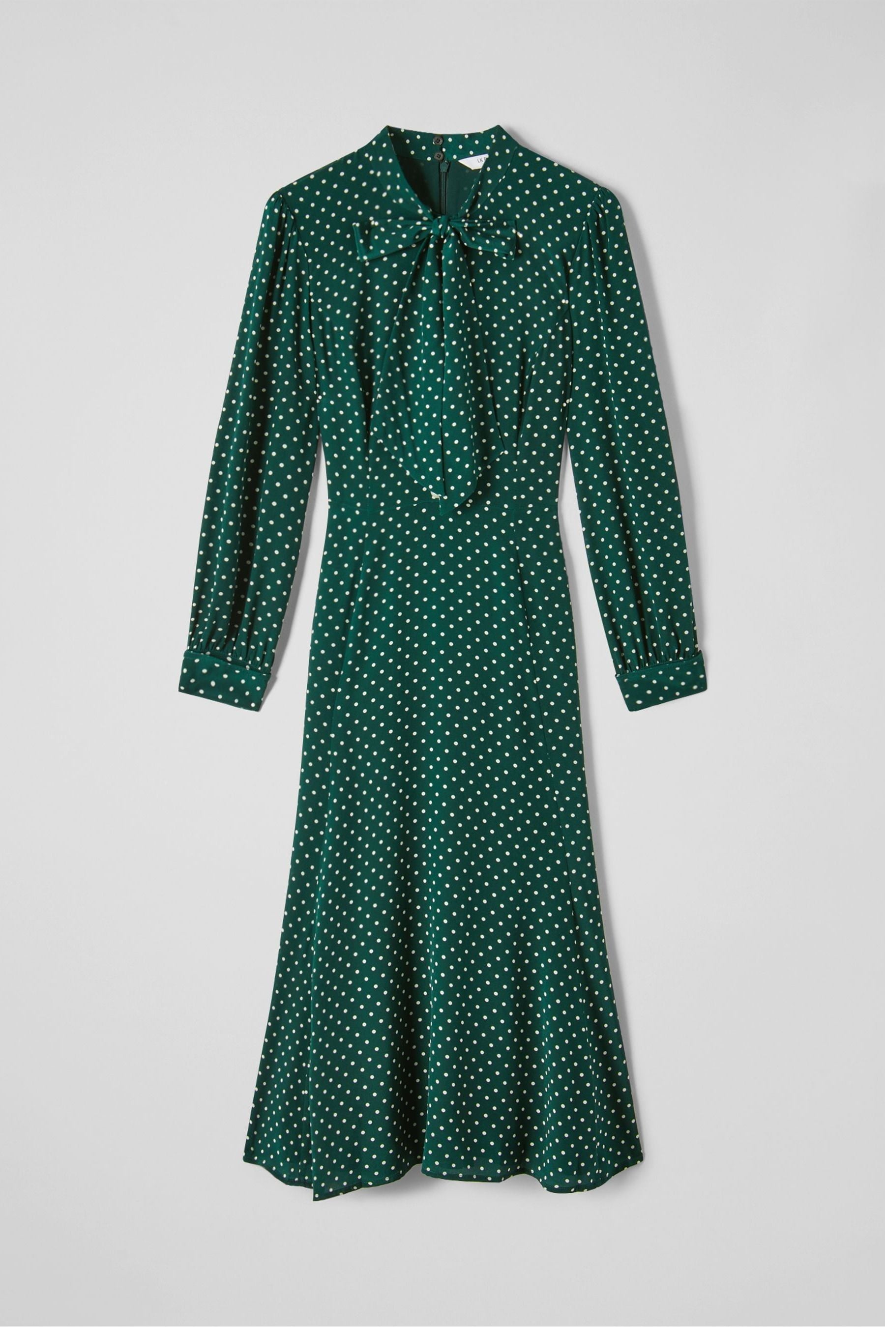Mortimer Green Polka Dot Silk Dress Lk Bennett Green Polka Dot Dress Polly Lk  Bennett Polka