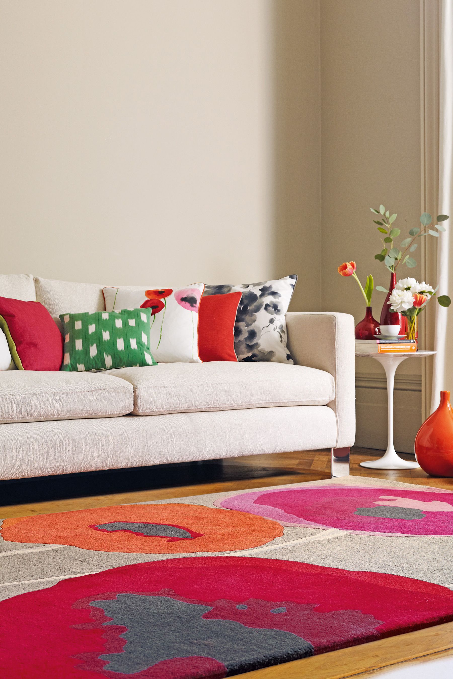 Buy Sanderson Red Poppies Rug from the Next UK online shop