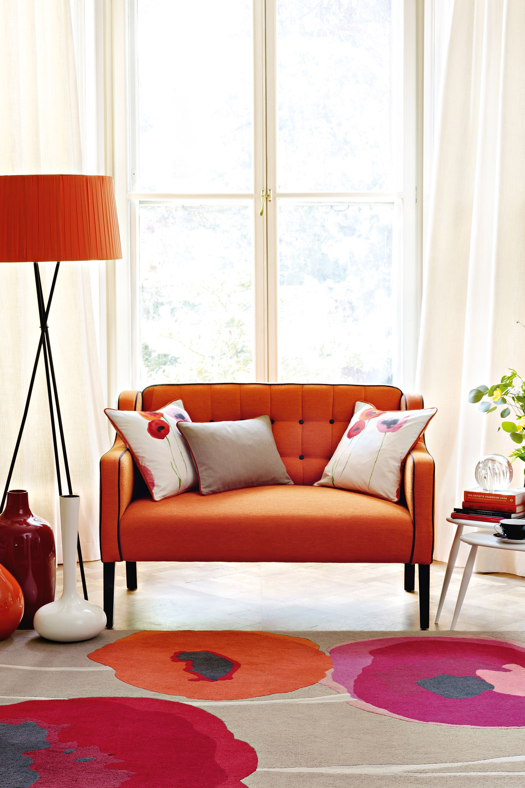 Buy Sanderson Red Poppies Rug from the Next UK online shop