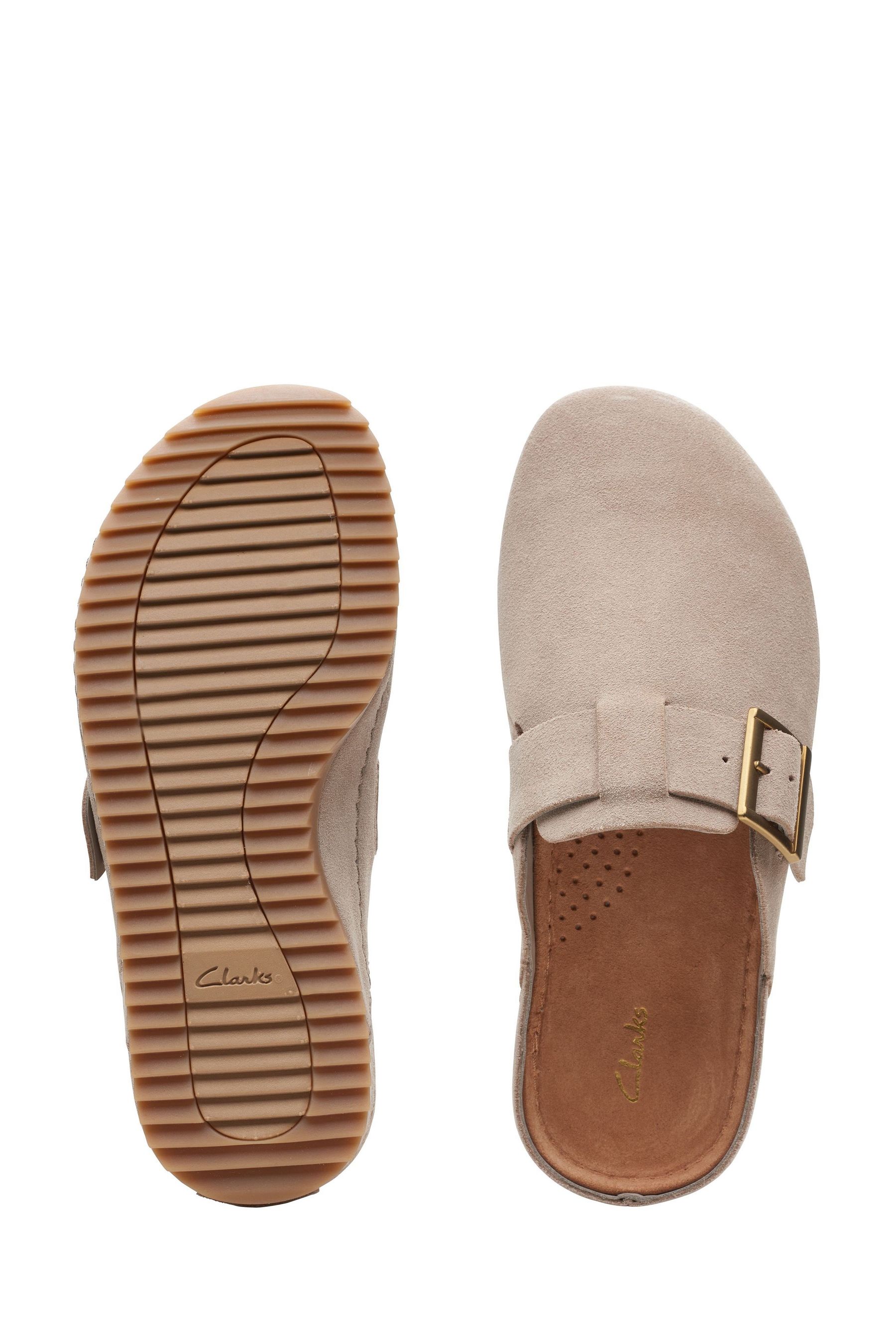 Buy Clarks Natural Suede Brookleigh Mule Shoes from the Next UK online shop