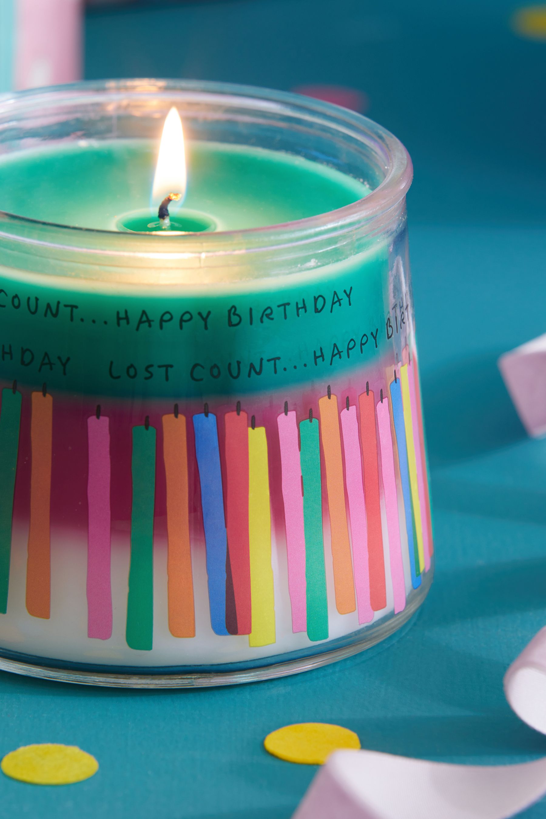 Buy White Jasmine Scented Happy Birthday Candle from Next Ireland