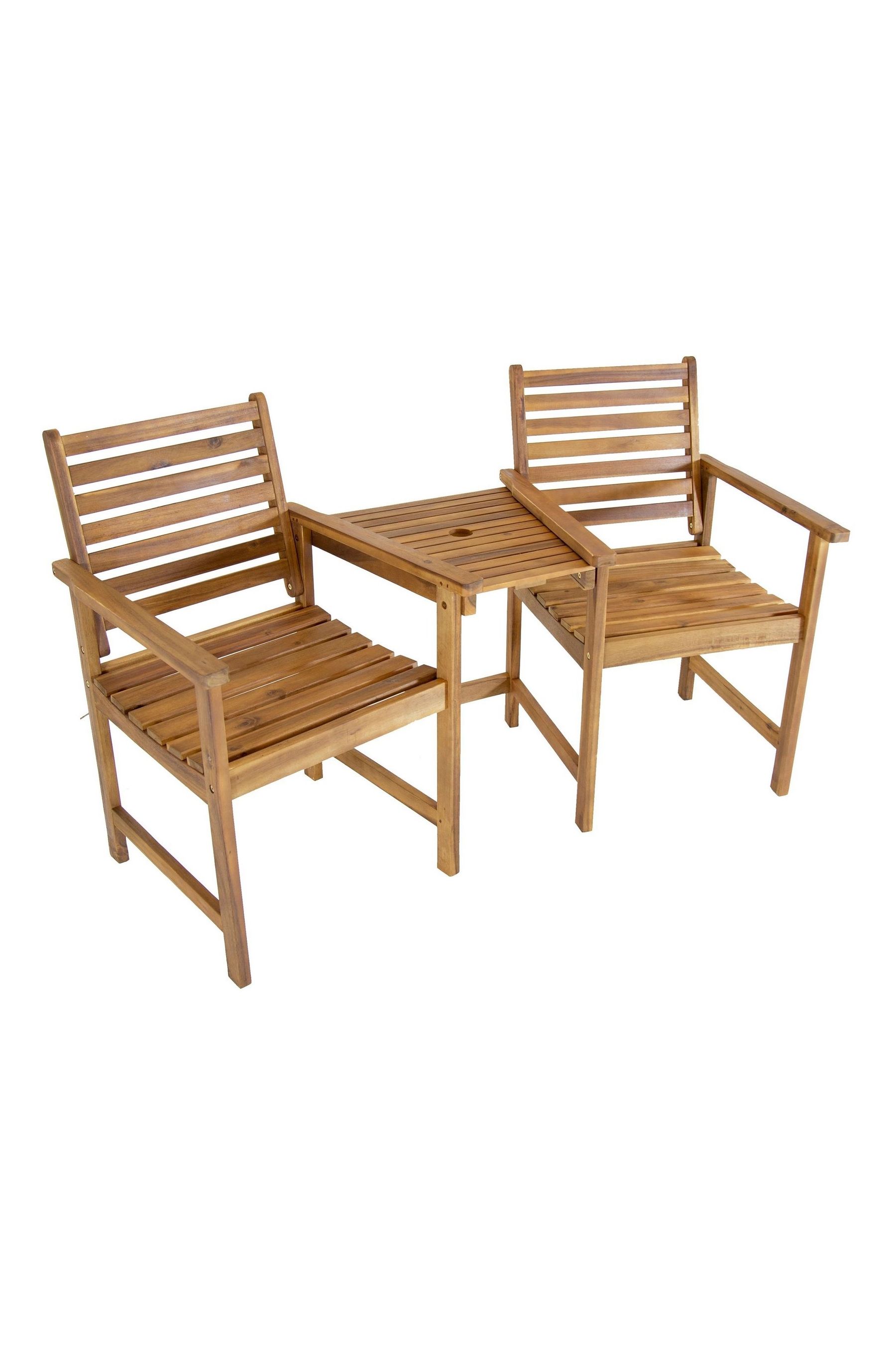 Buy Charles Bentley Natural Outdoor Acacia Wooden Companion Seat from