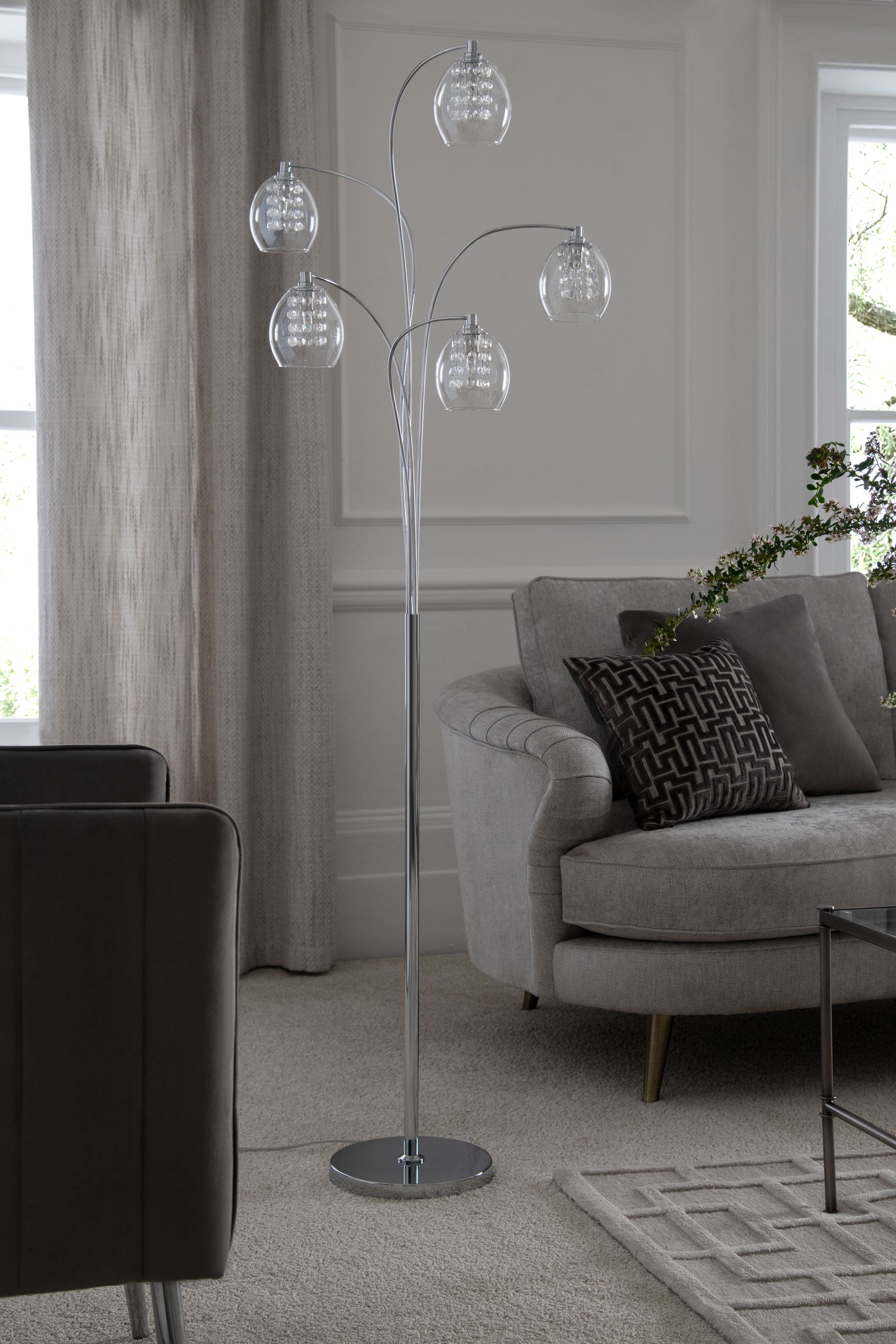 Buy Clear Bella 5 Light Floor Lamp from the Next UK online shop