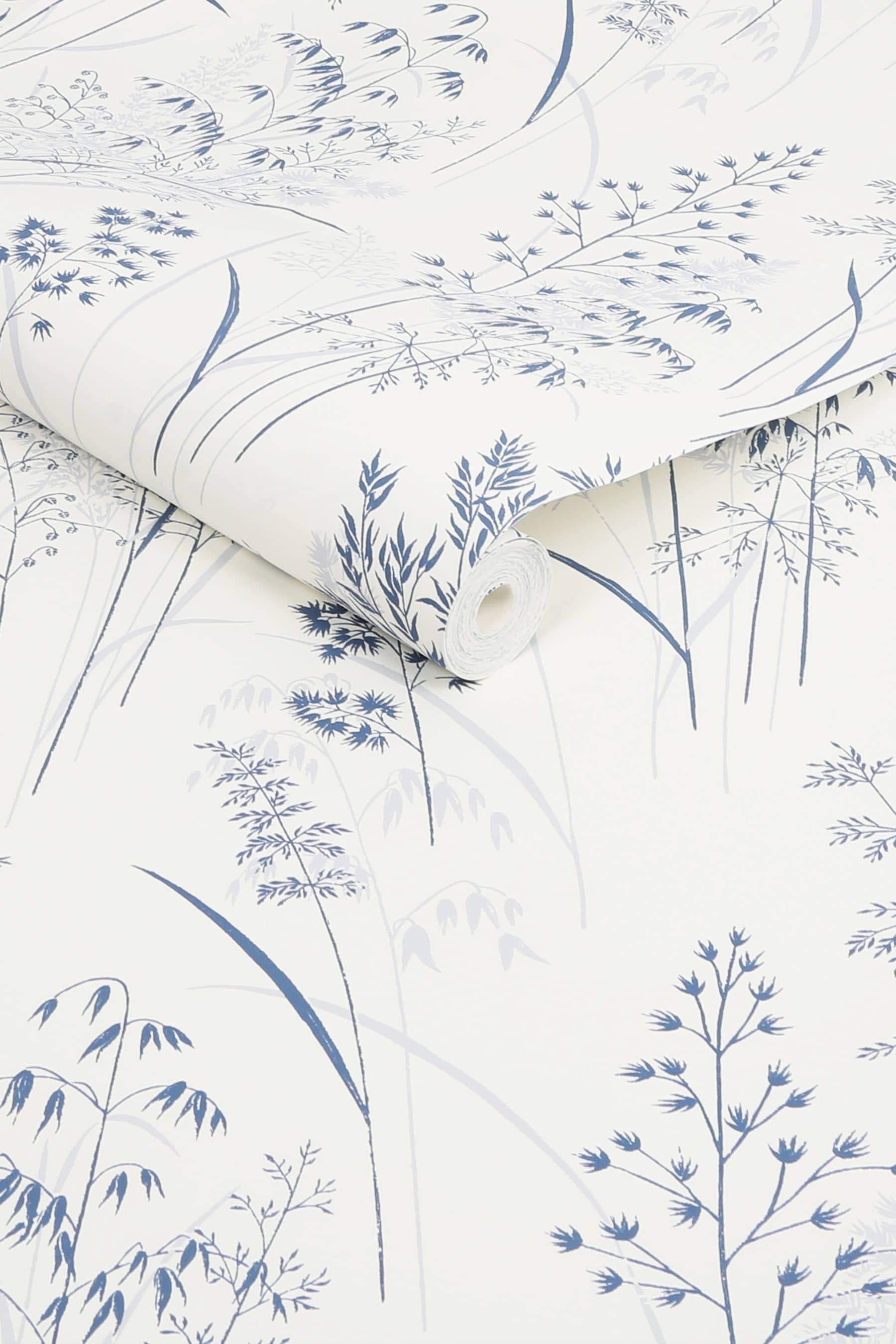Buy Blue Next Leaf Sprigs Wallpaper Wallpaper from Next Ireland