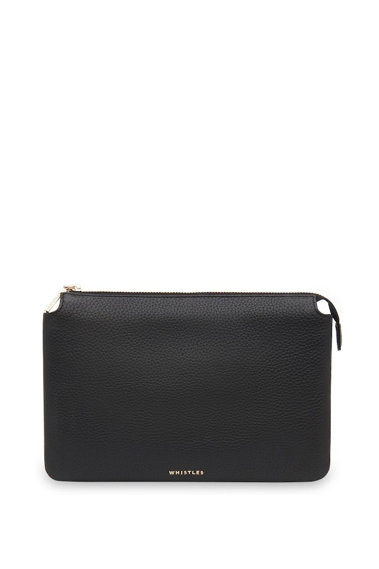 Whistles Black Elita Double Pouch Clutch - Image 1 of 1