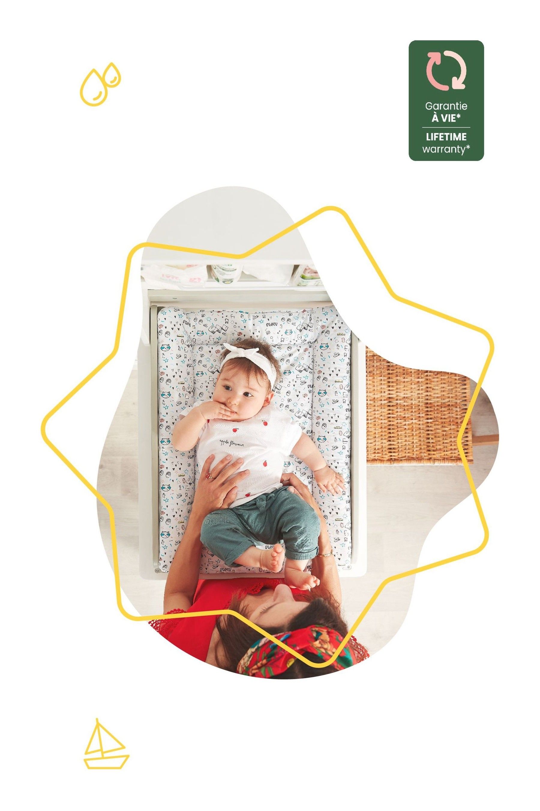 Buy Badabulle Wall Mounted Changing Table With Changing Mat from the Next UK online shop