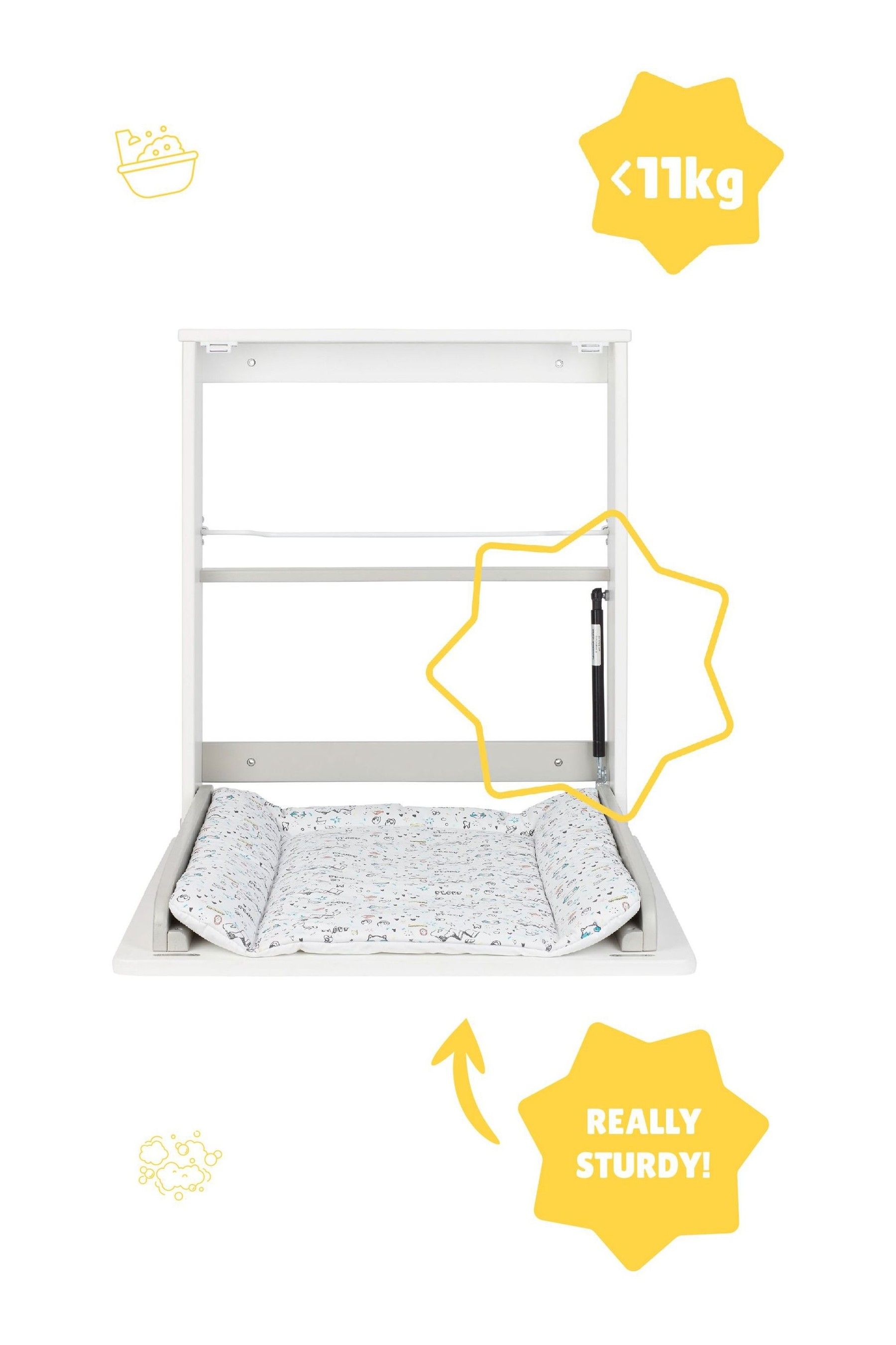 Buy Badabulle Wall Mounted Changing Table With Changing Mat from the Next UK online shop