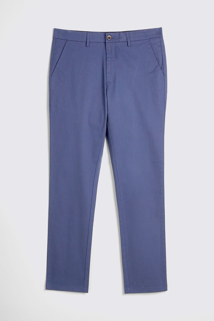 MOSS Dark Blue Tailored Chino Trousers - Image 1 of 1