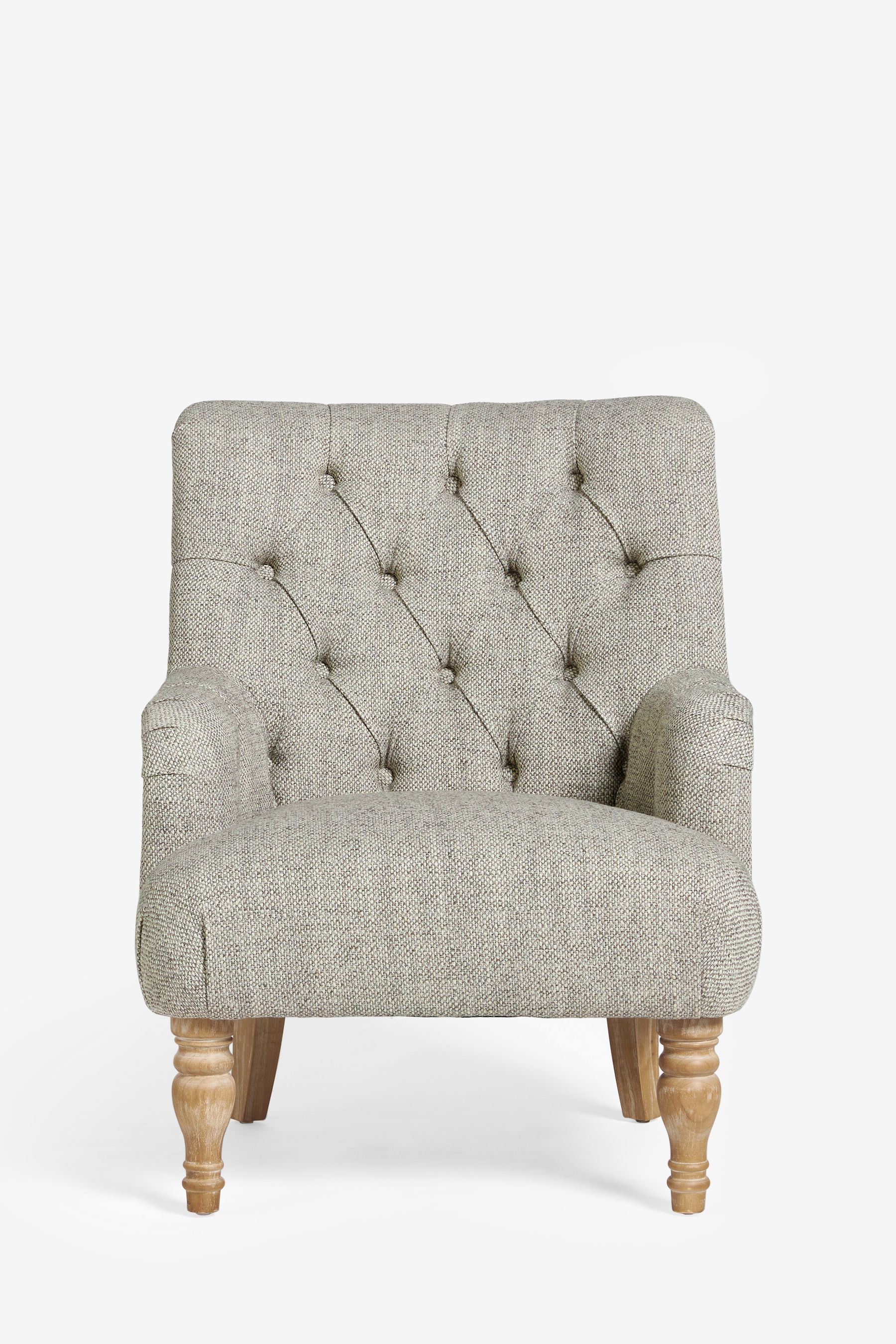 Buy Chunky Weave Dove Grey Collection Luxe Wolton Highback Accent Chair