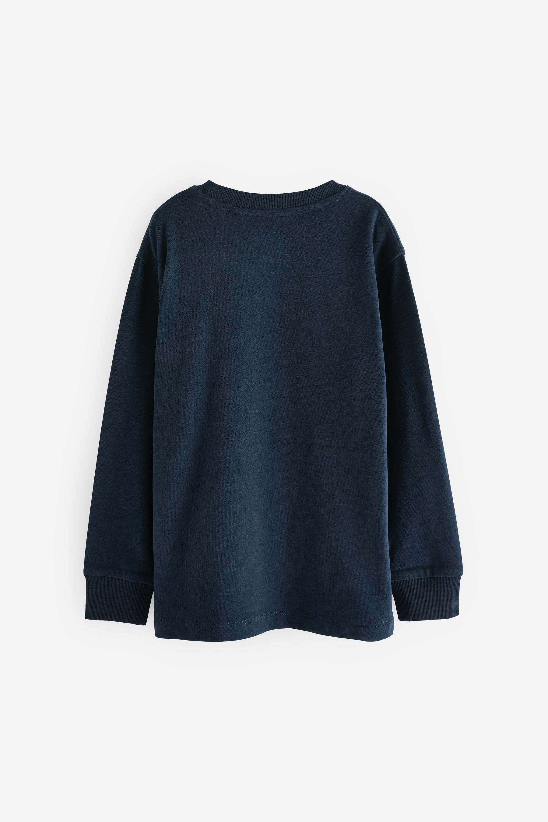 Buy Blue Navy Long Sleeve Cosy T-Shirt (3-16yrs) from the Next UK ...