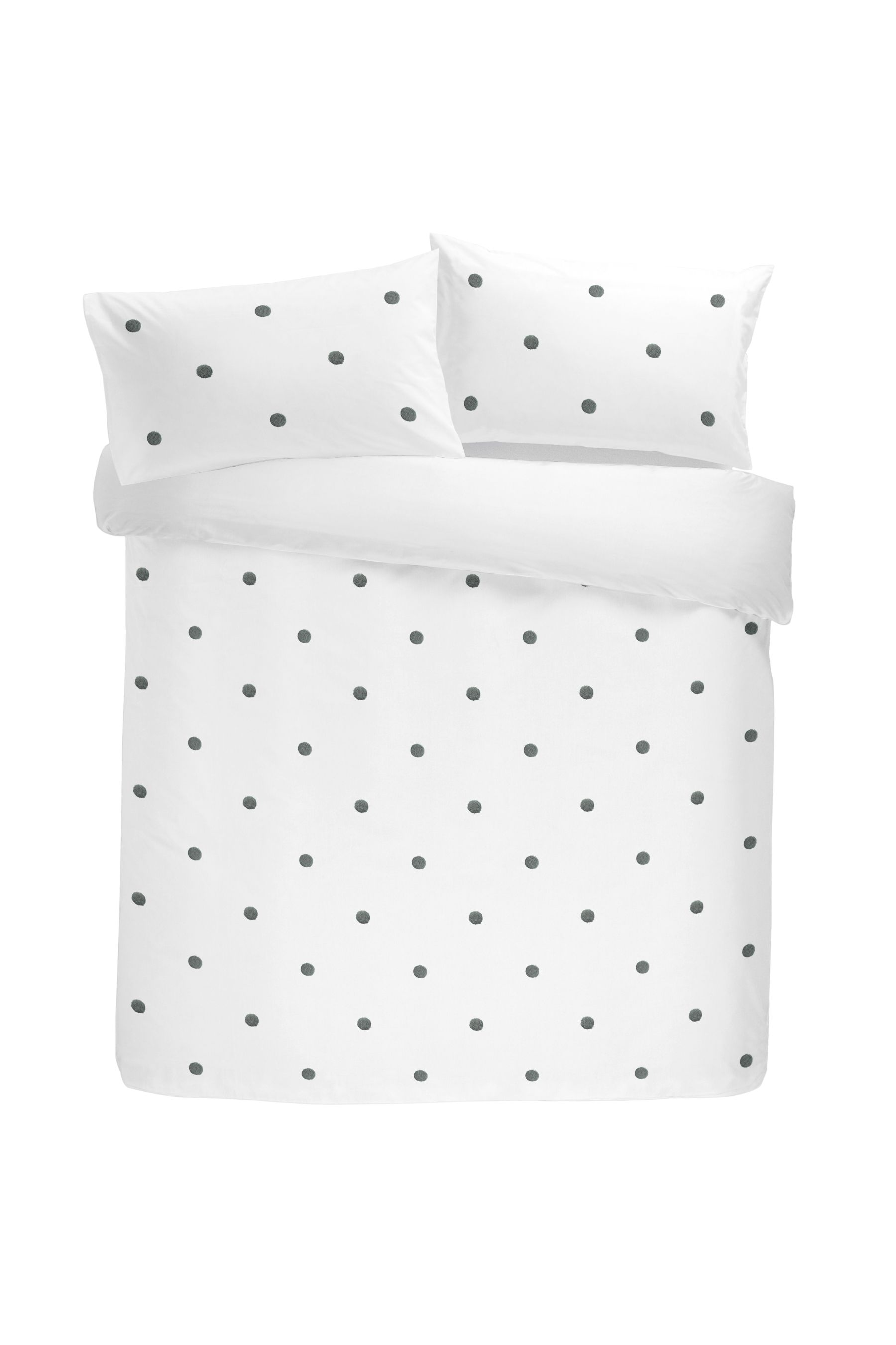 Buy Appletree White Dot Garden Duvet Cover and Pillowcase Set from the