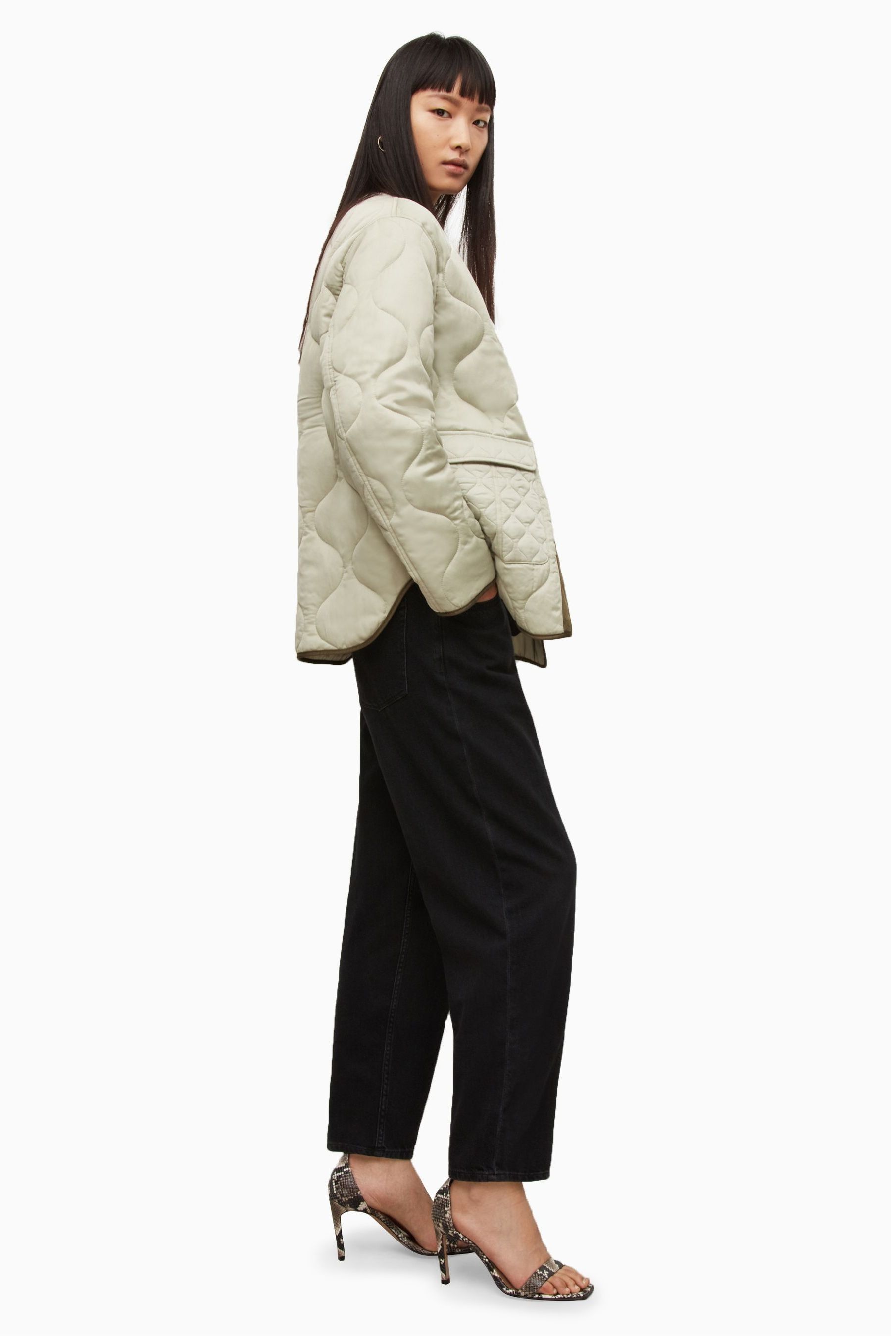 Buy AllSaints Cream Foxi Liner Jacket from the Next UK online shop