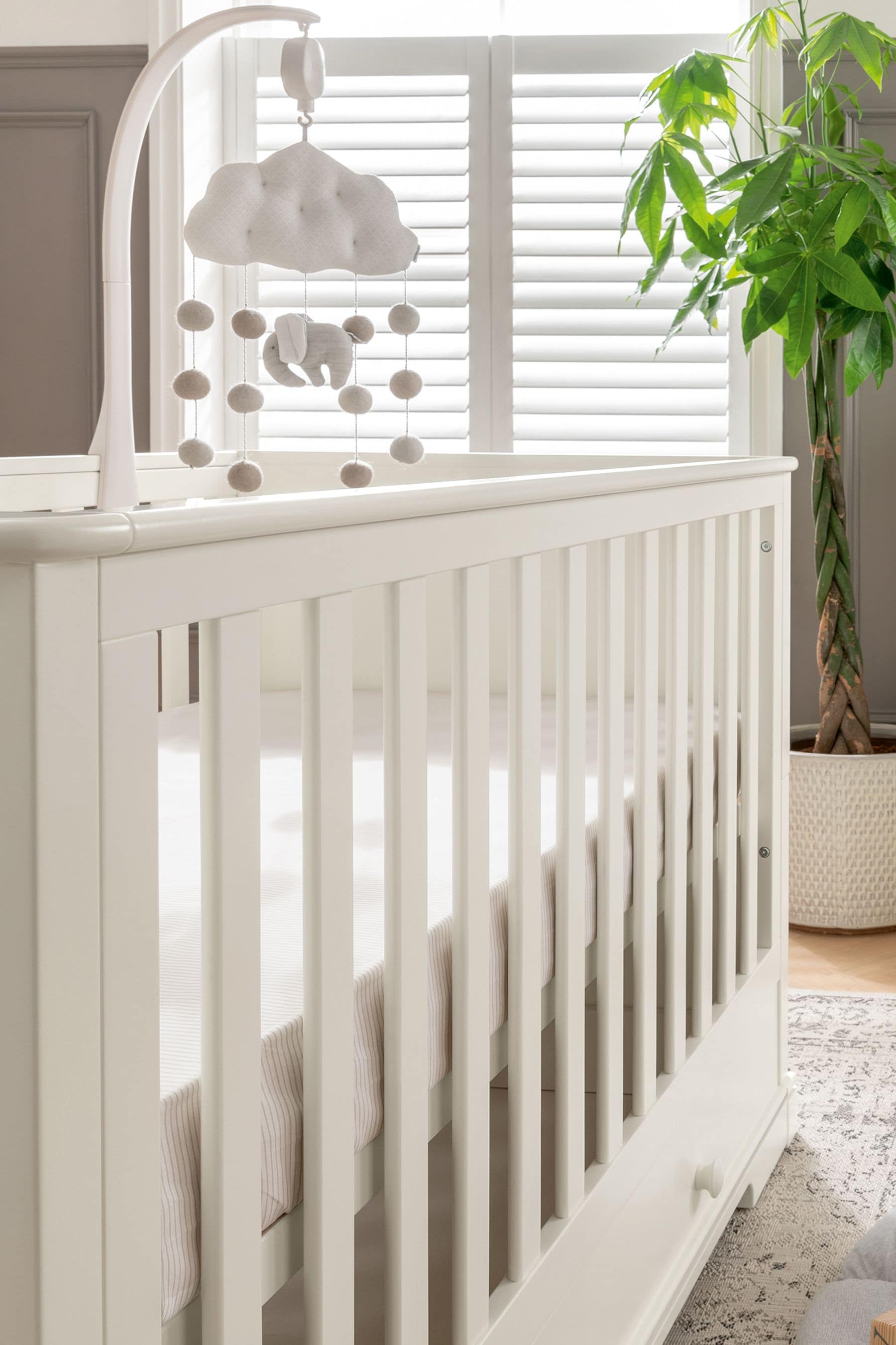 Buy Mamas & Papas White Oxford Cot Bed from the Next UK online shop