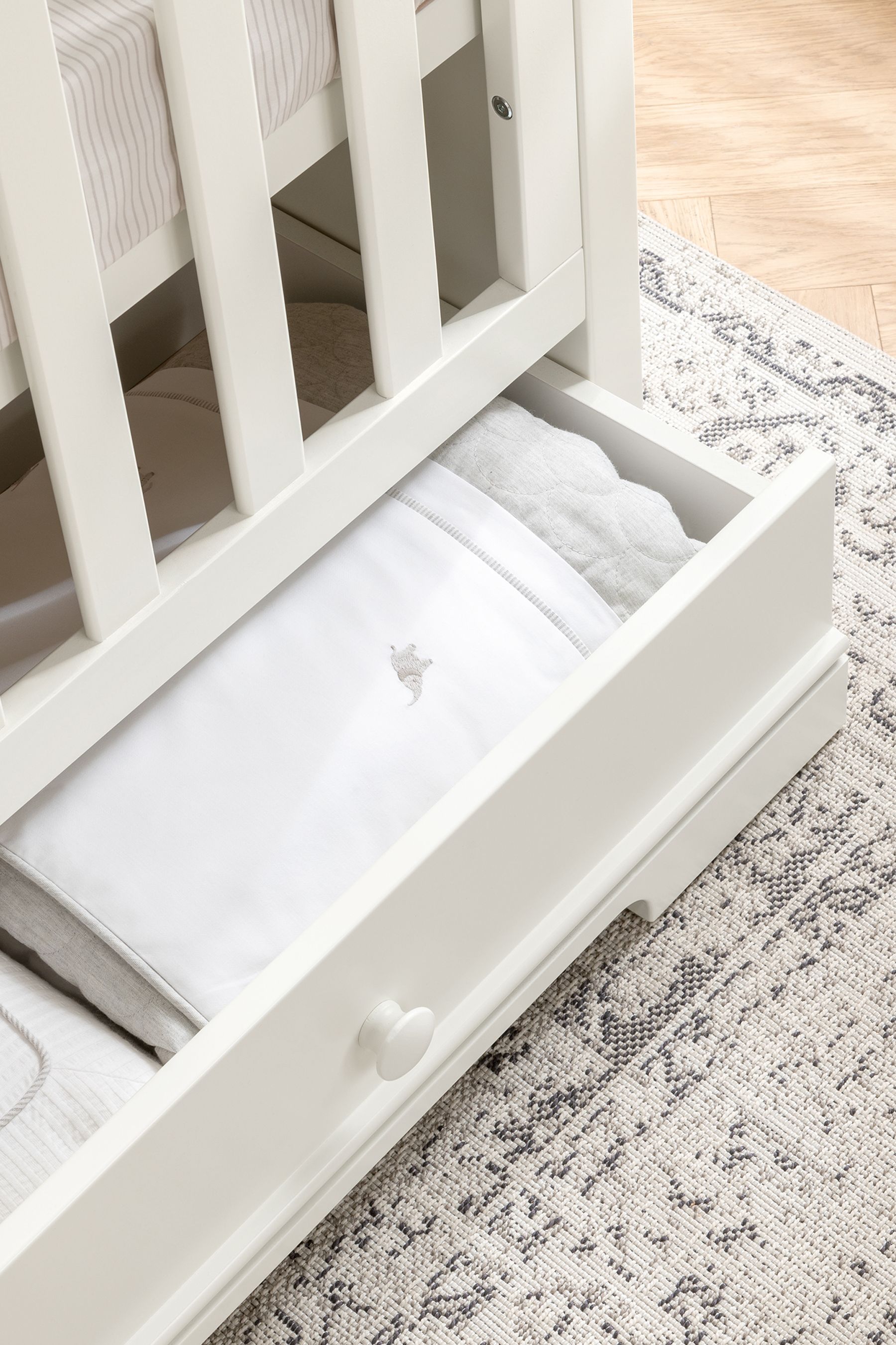 Buy Mamas & Papas White Oxford Cot Bed from the Next UK online shop