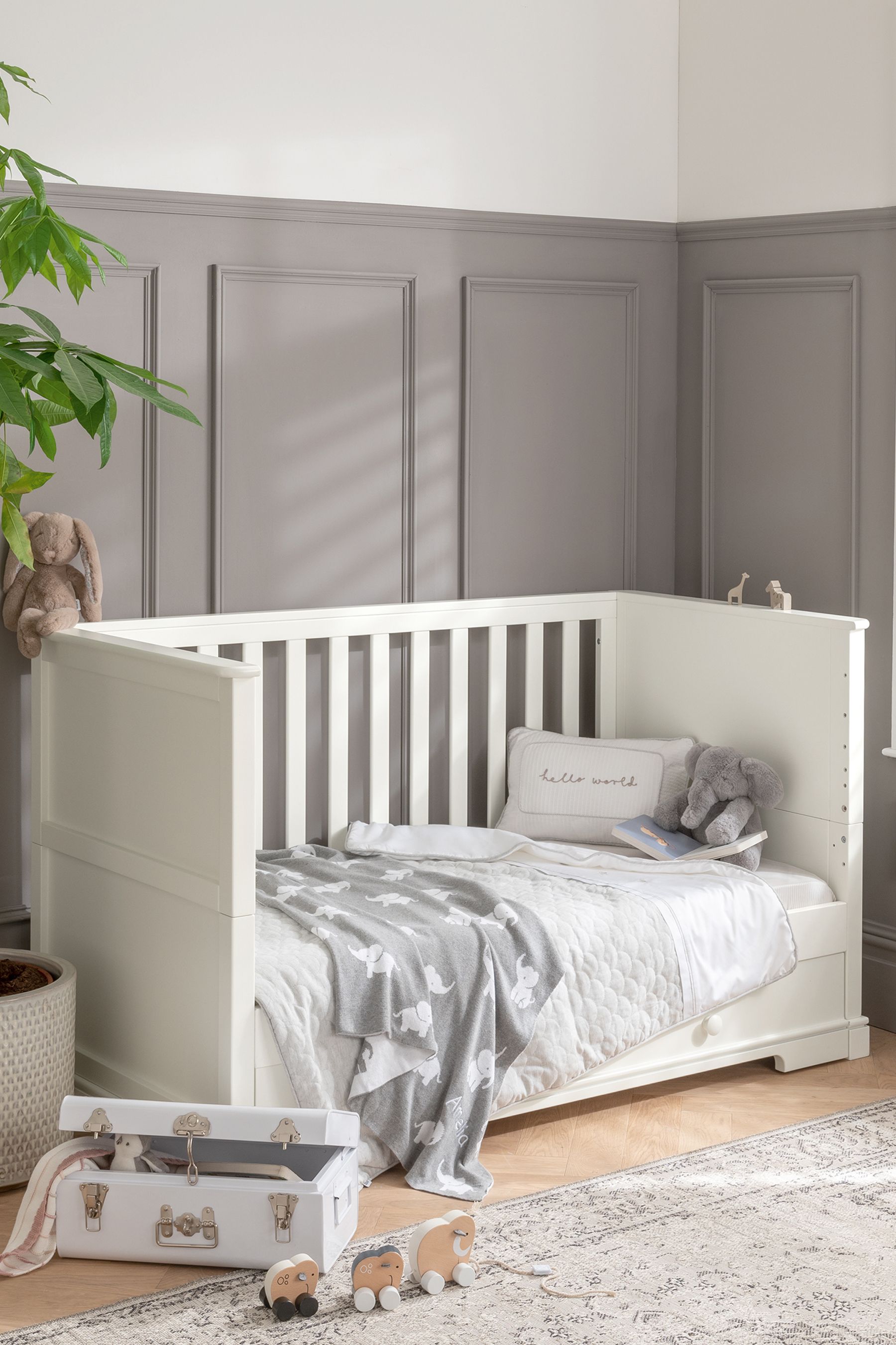 Buy Mamas & Papas White Oxford Cot Bed from Next Ireland