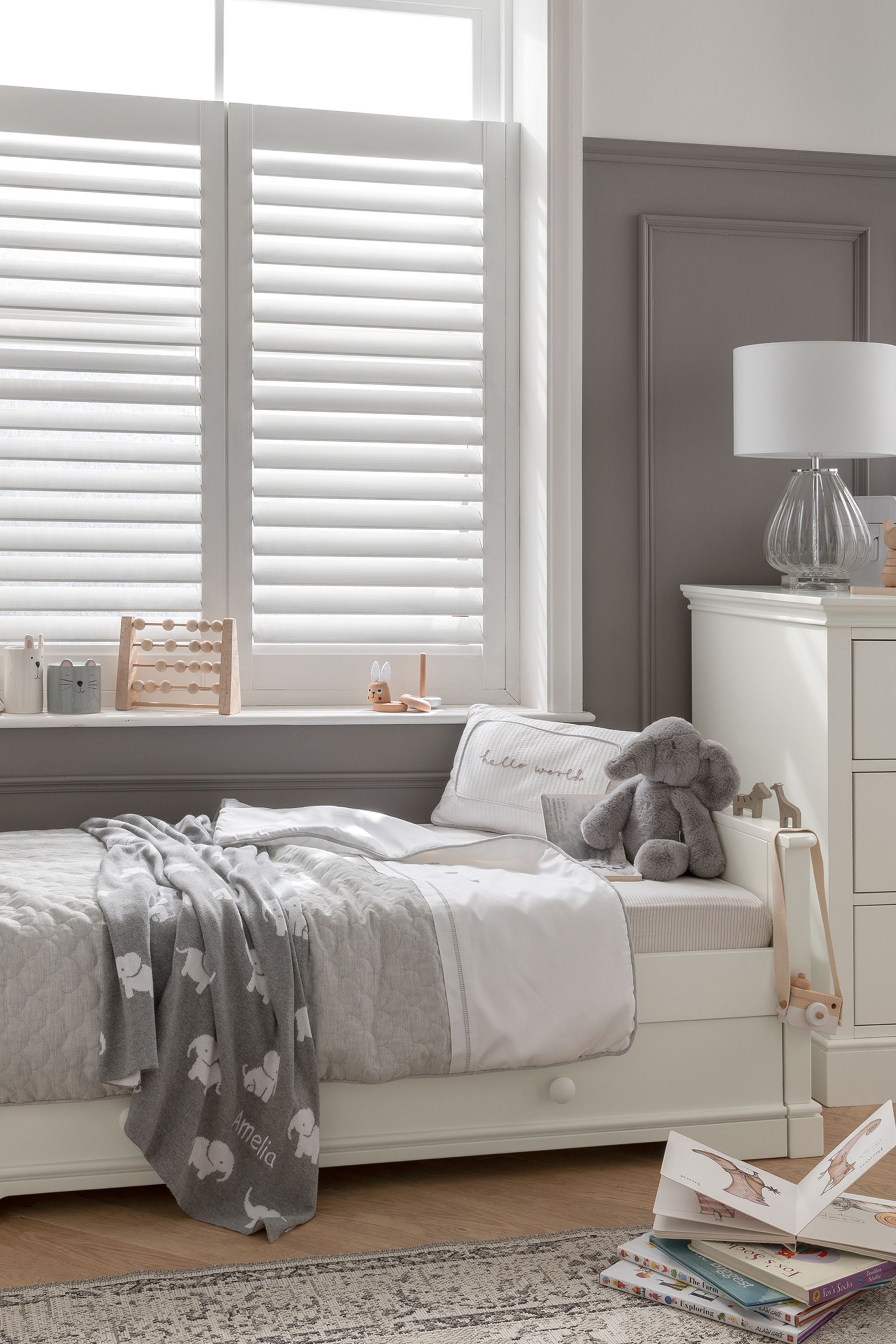 Buy Mamas & Papas White Oxford Cot Bed from Next Ireland