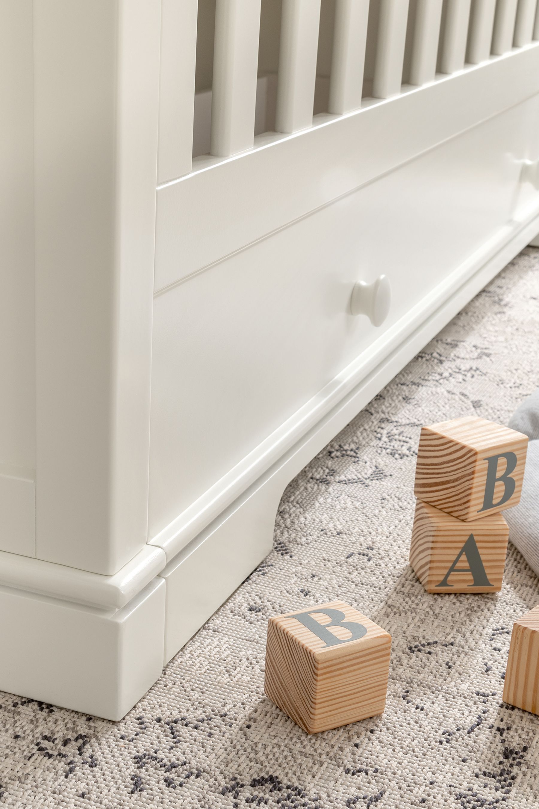 Buy Mamas & Papas White Oxford Cot Bed from Next Ireland