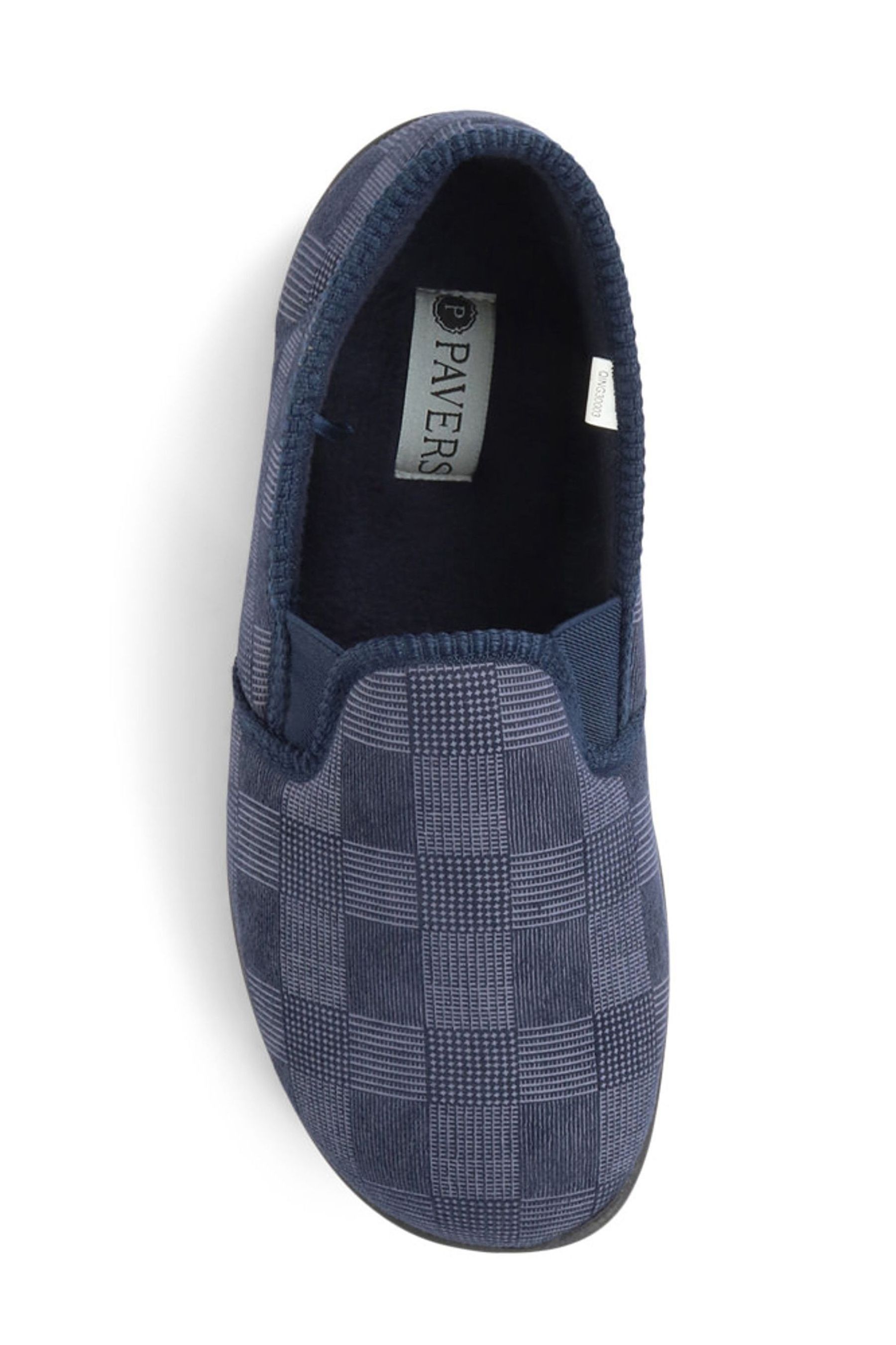 Buy Pavers Mens Navy Blue Permalose Full Slippers with Memory Foam from