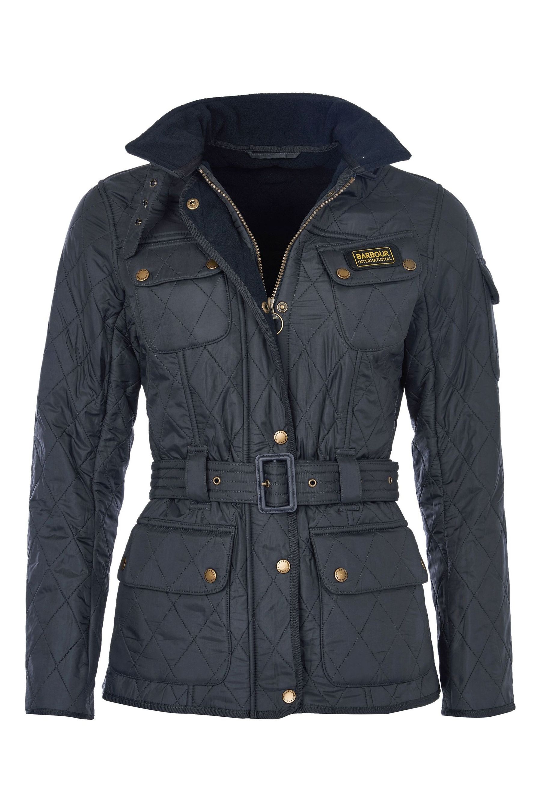Buy Barbour® International Blue Polar Quilted Jacket from the Next UK ...