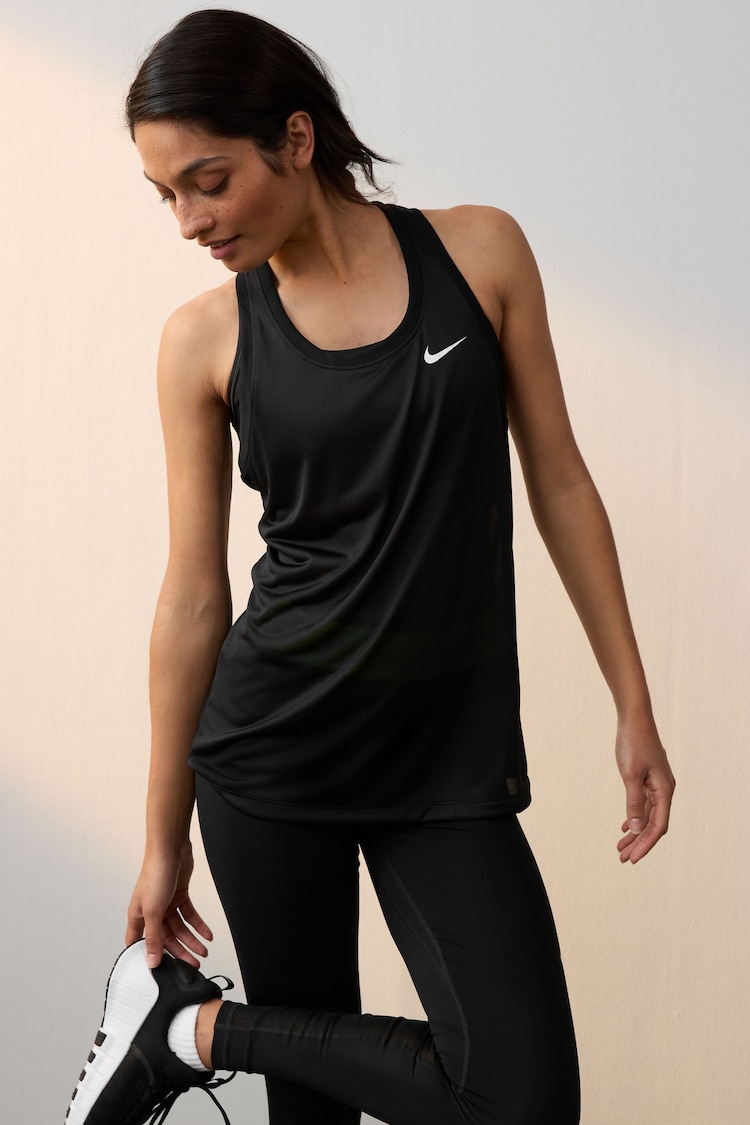 Nike Black Dri-FIT Racerback Tank Vest Top - Image 1 of 1