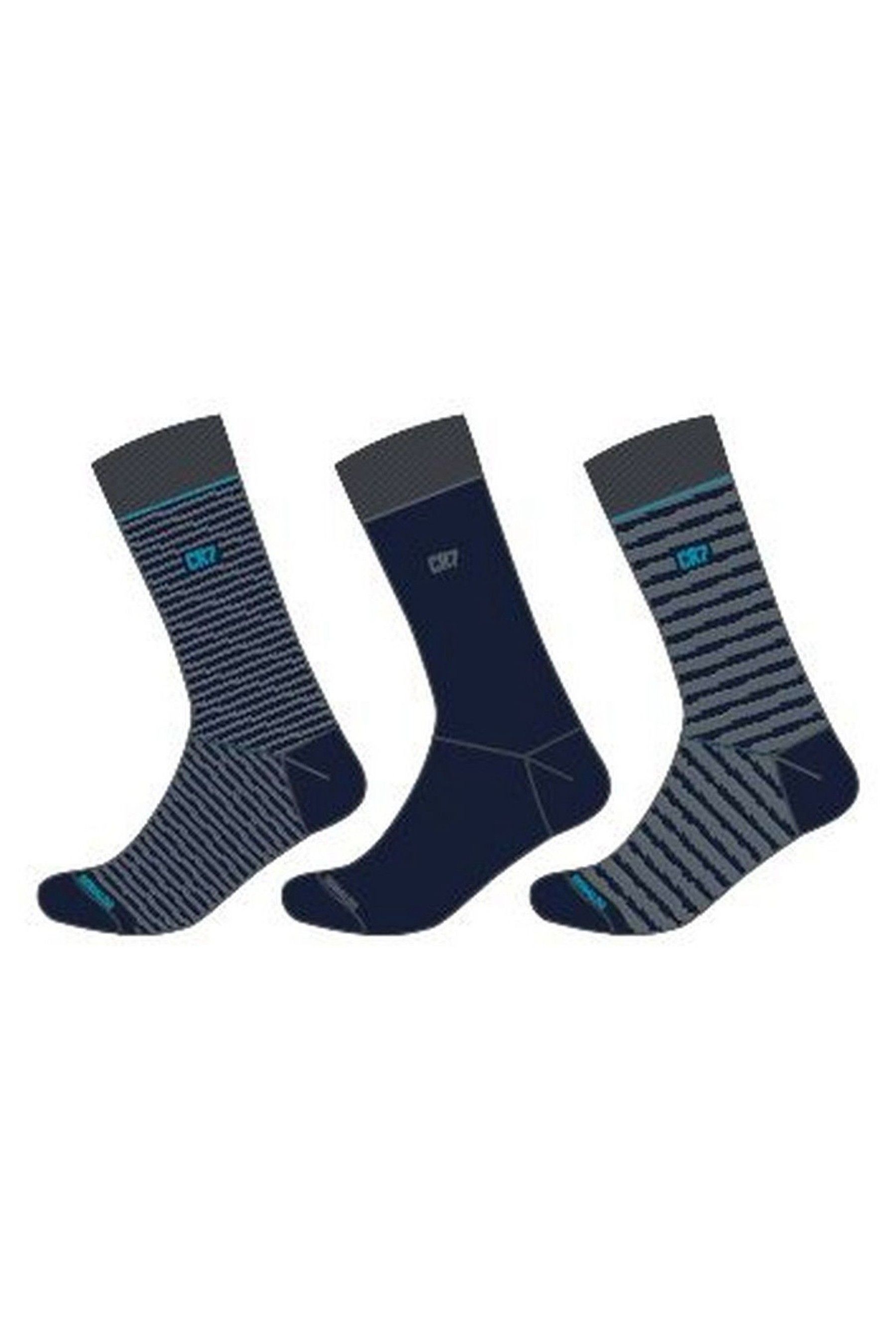 Buy CR7 Mens White Socks Three Pack from the Next UK online shop