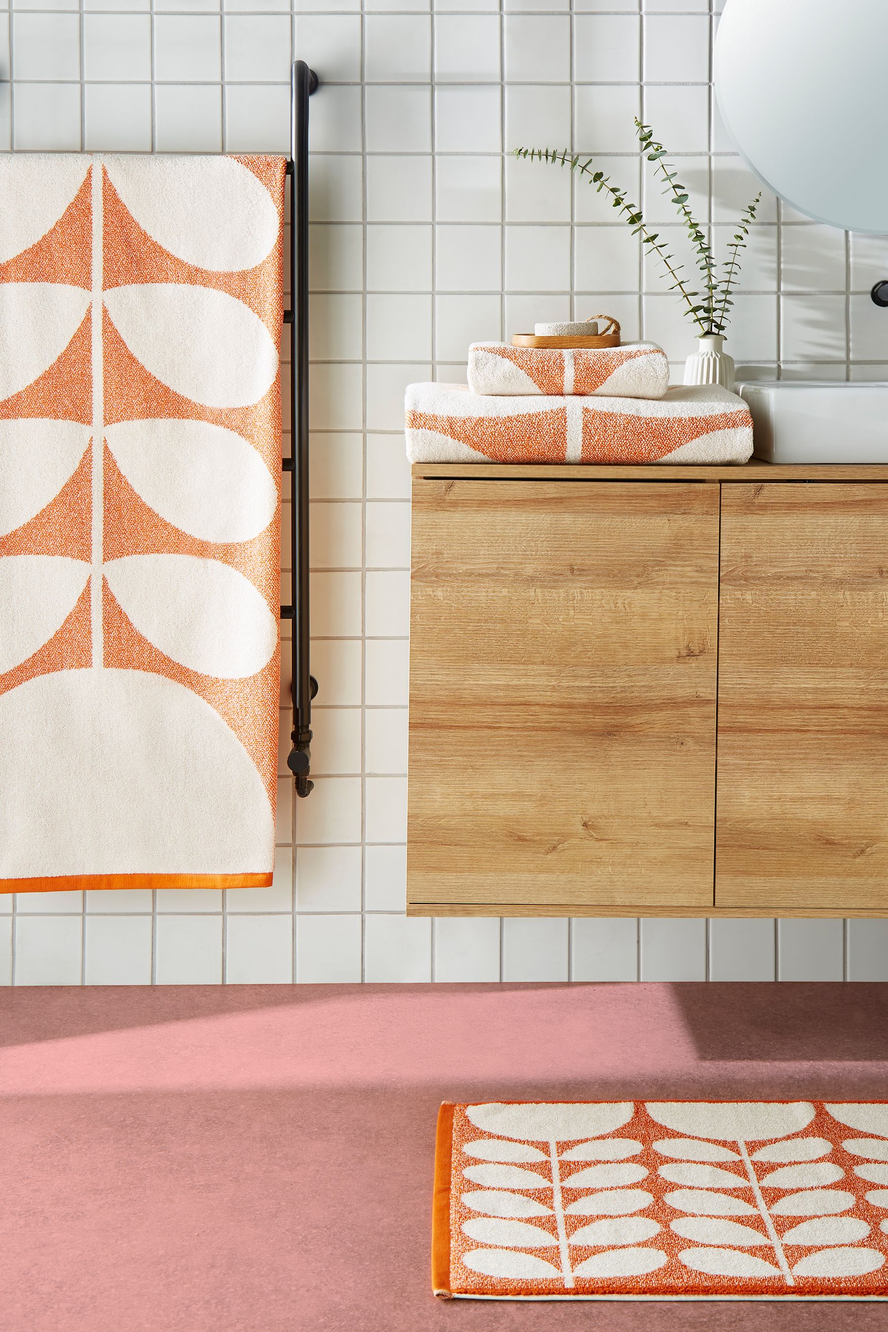 Buy Orla Kiely Orange Sunflower Towel from Next Ireland