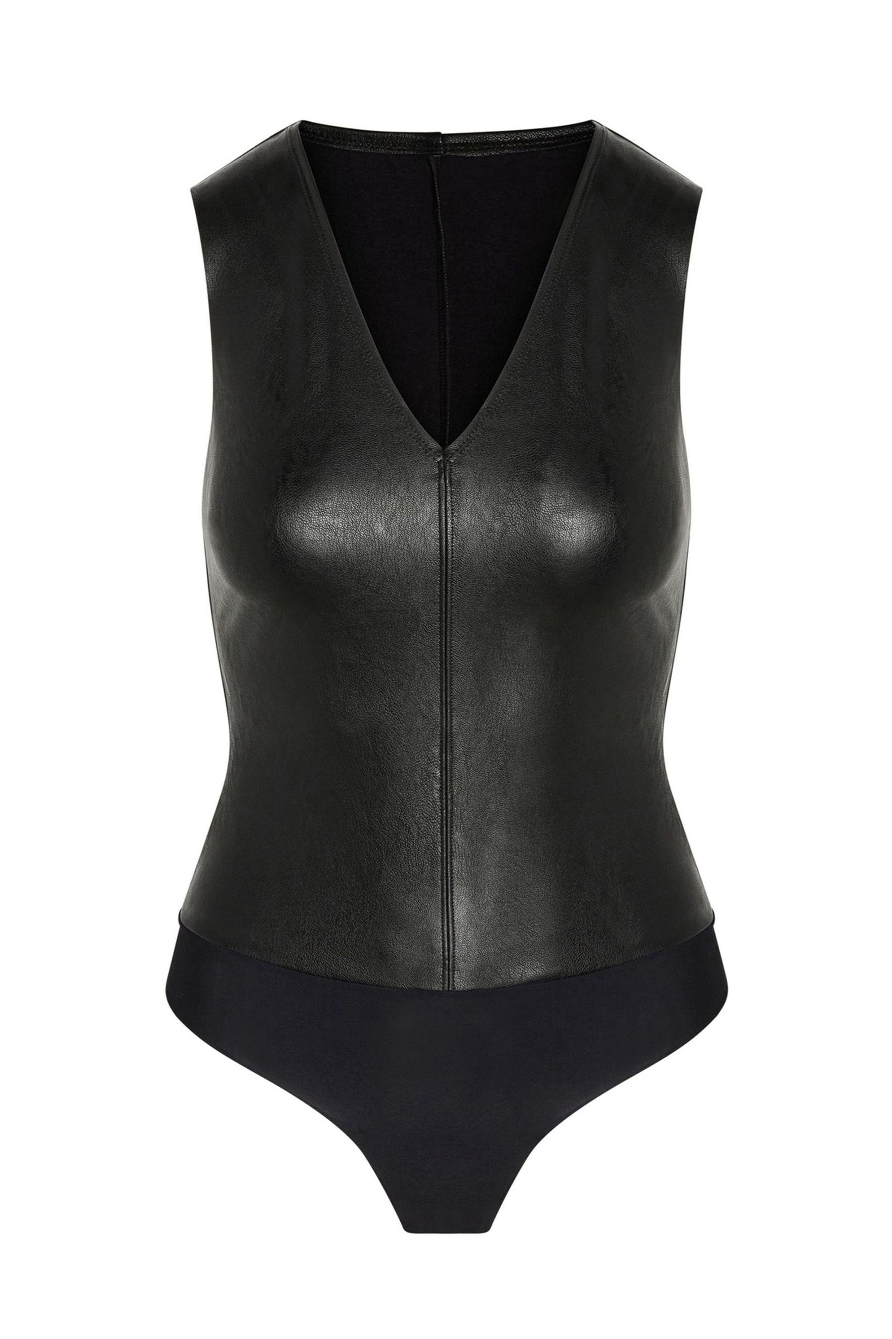 Buy Commando Black Faux Leather Bodysuit from the Next UK online shop