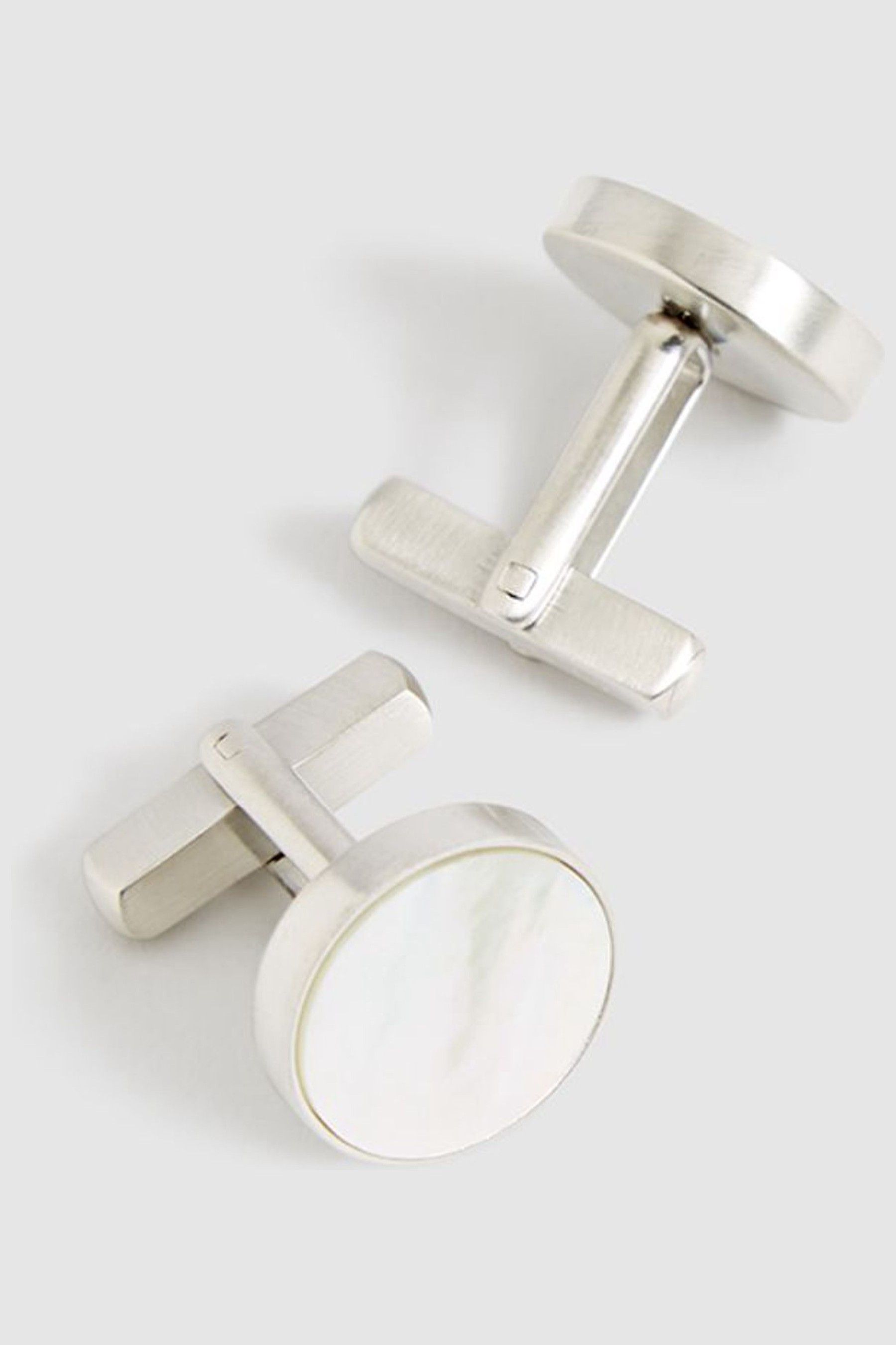 Buy Reiss Silver Ardley Stone Insert Cufflinks from the Next UK online shop