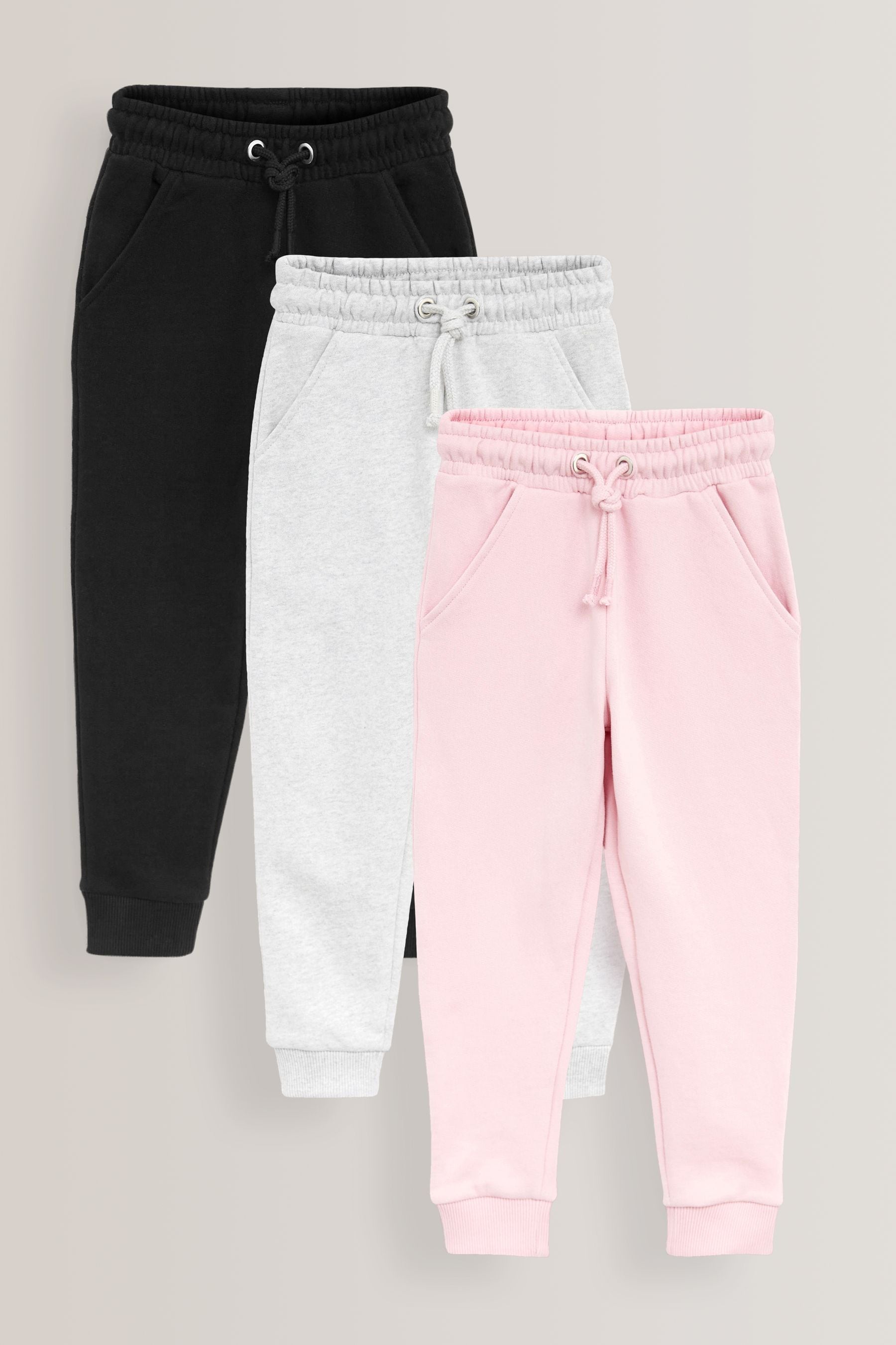 Buy Soft Jersey Joggers 3 Pack (3-16yrs) from Next Australia