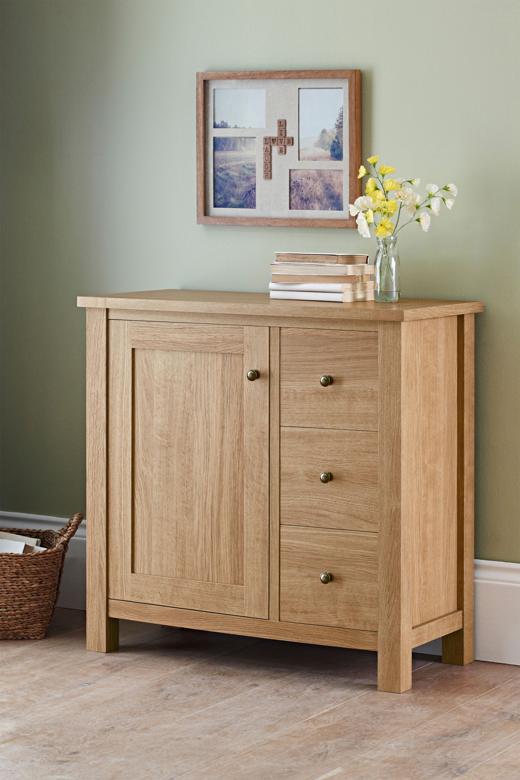 Buy Natural Malvern Oak Effect Small Sideboard from the Next UK online shop