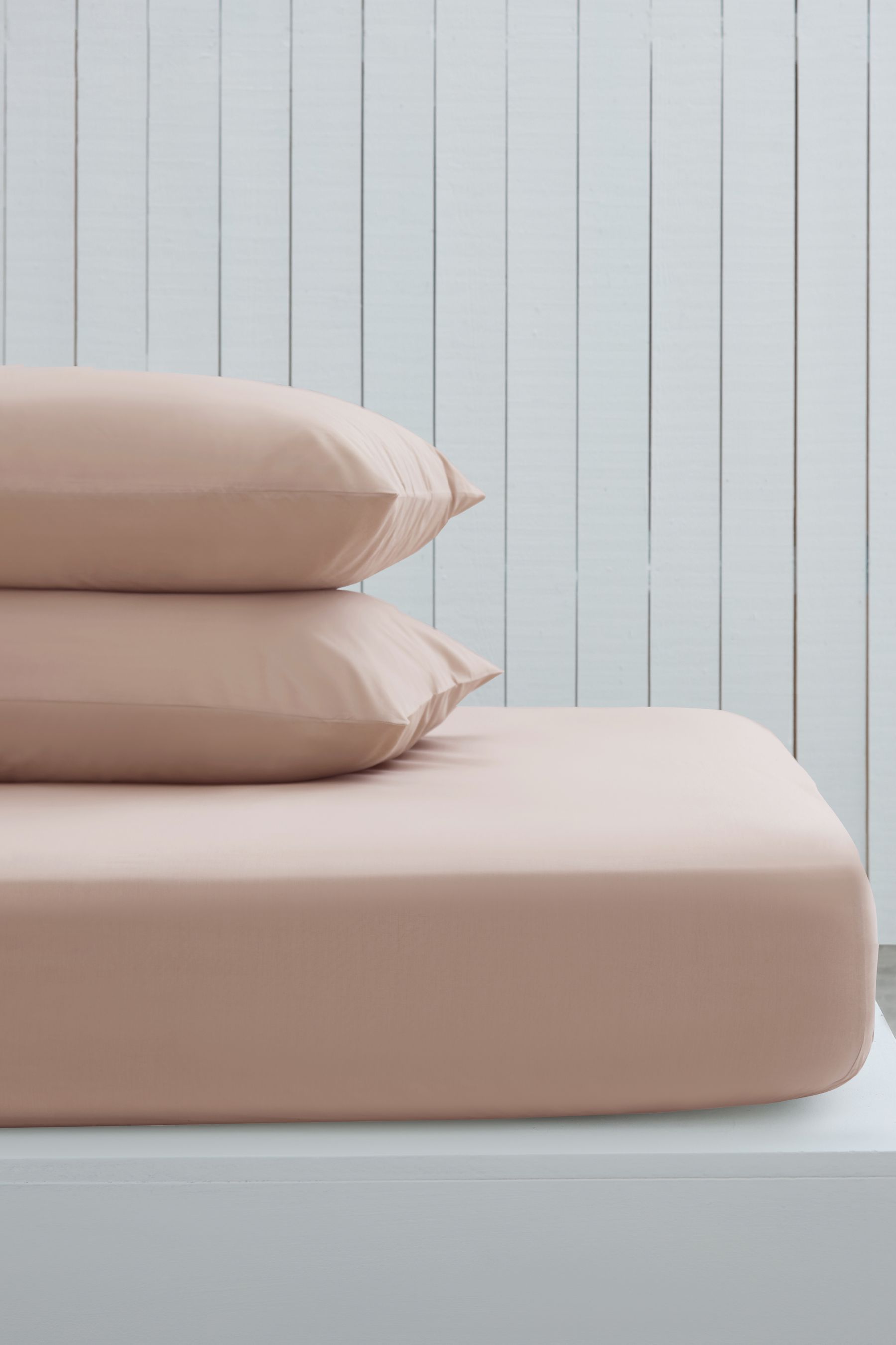 Buy Natural Beige Cotton Rich Fitted Sheet from the Next UK online shop