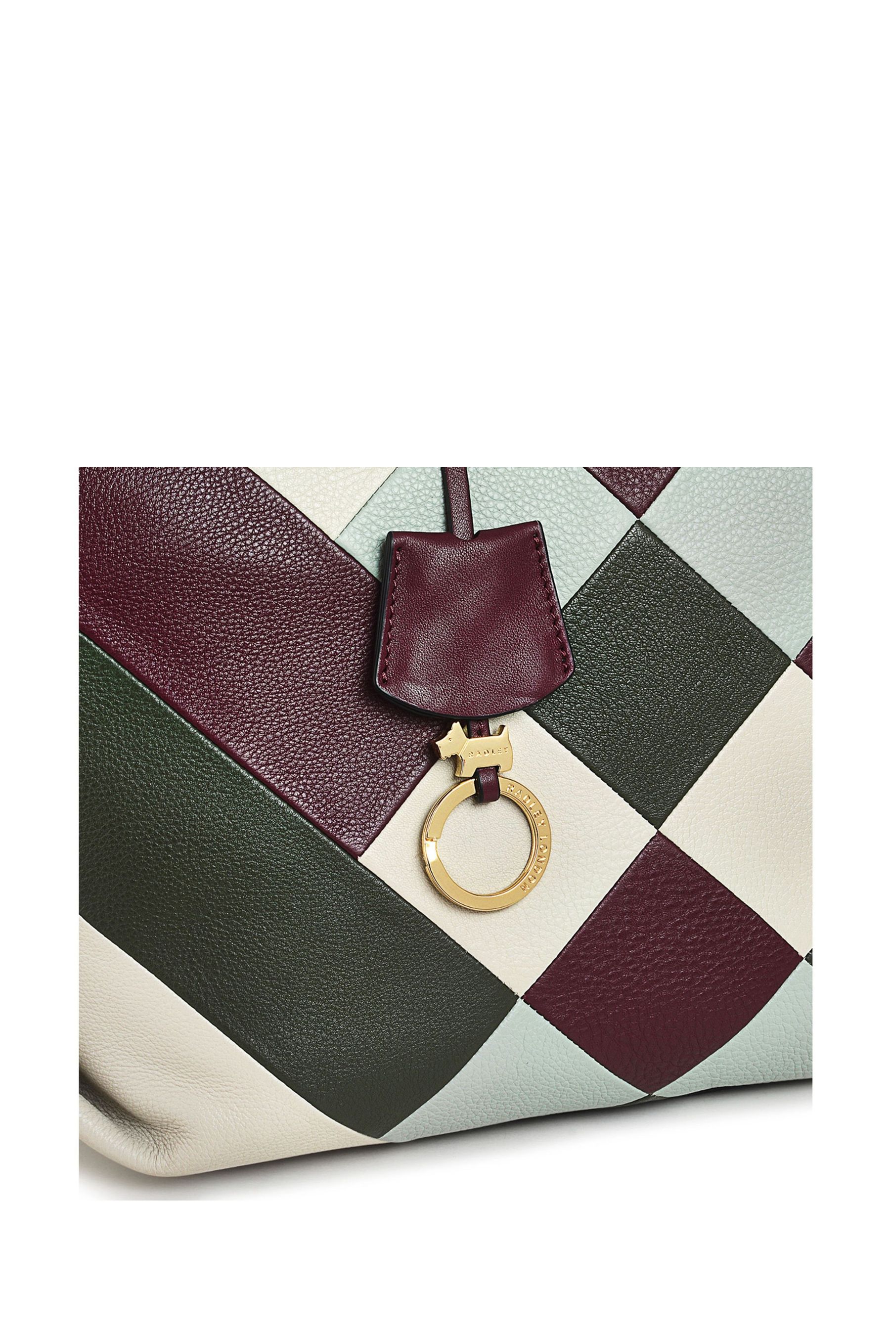 Buy Radley London Red Aster Way Diamond Patchwork Medium Ziptop Grab