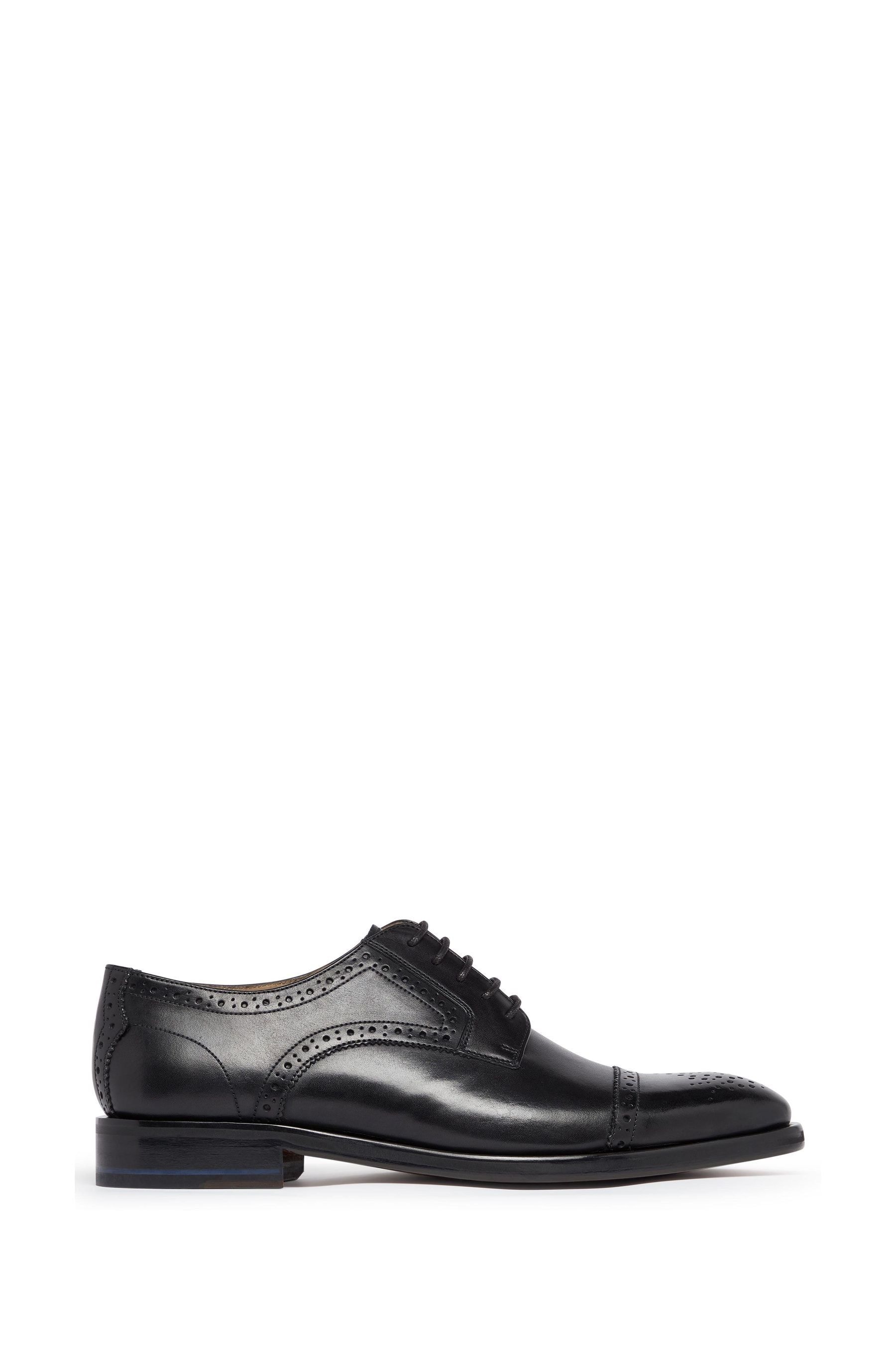 Buy Oliver Sweeney Black Bridgford Polished Leather Derby Brogues from ...