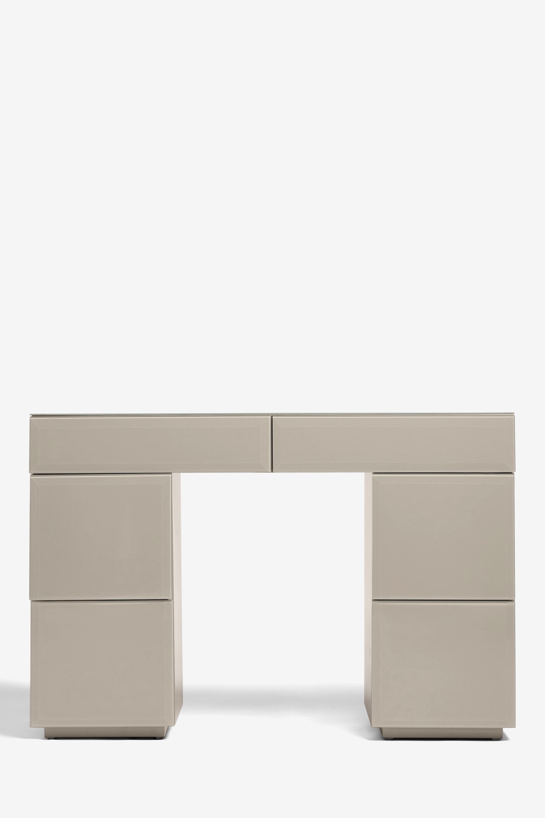 Buy Dark Natural Sloane Glass Collection Luxe Storage Console Dressing