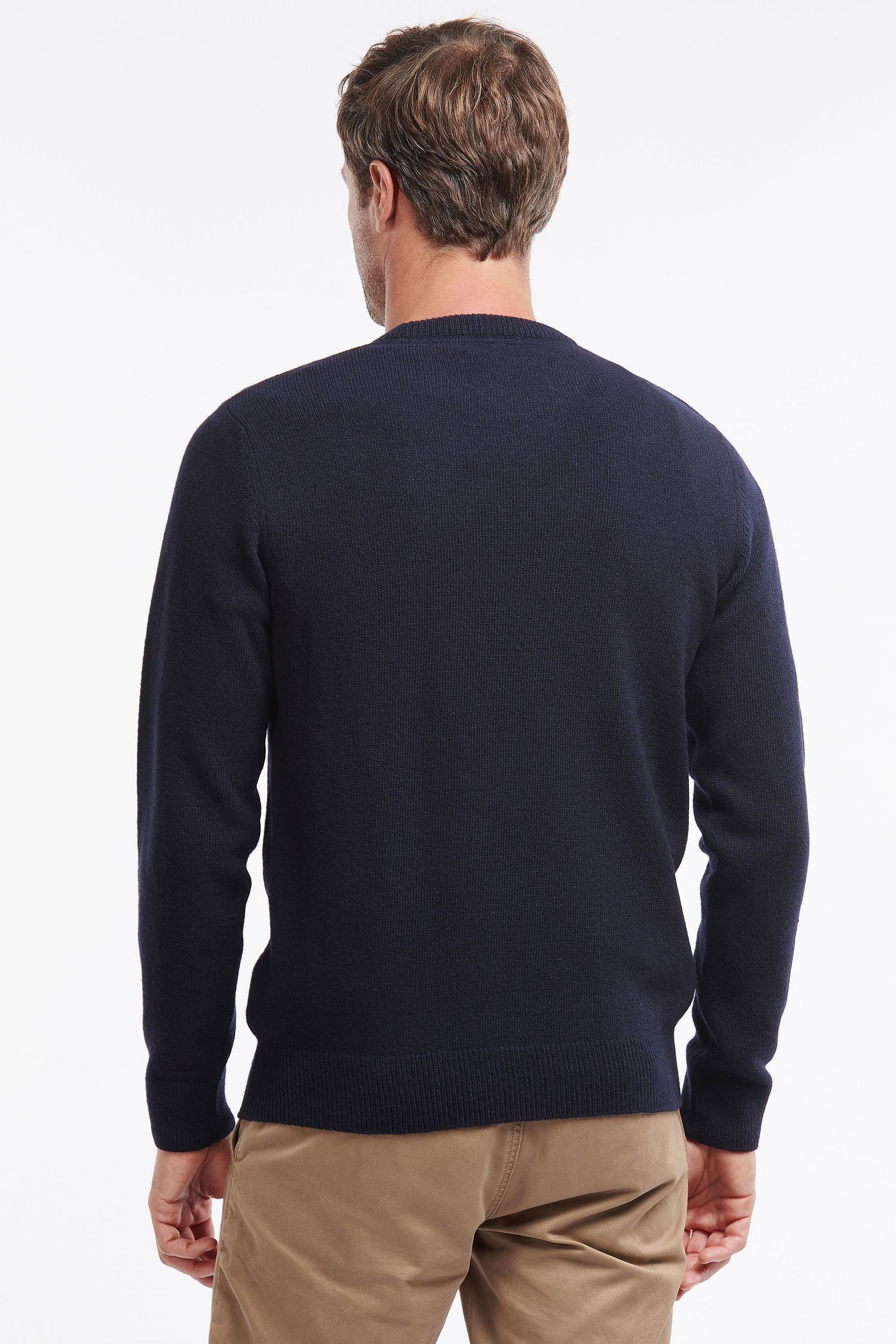 Buy Barbour® Blue Nelson Essential Crew Wool Sweatshirt from the Next ...