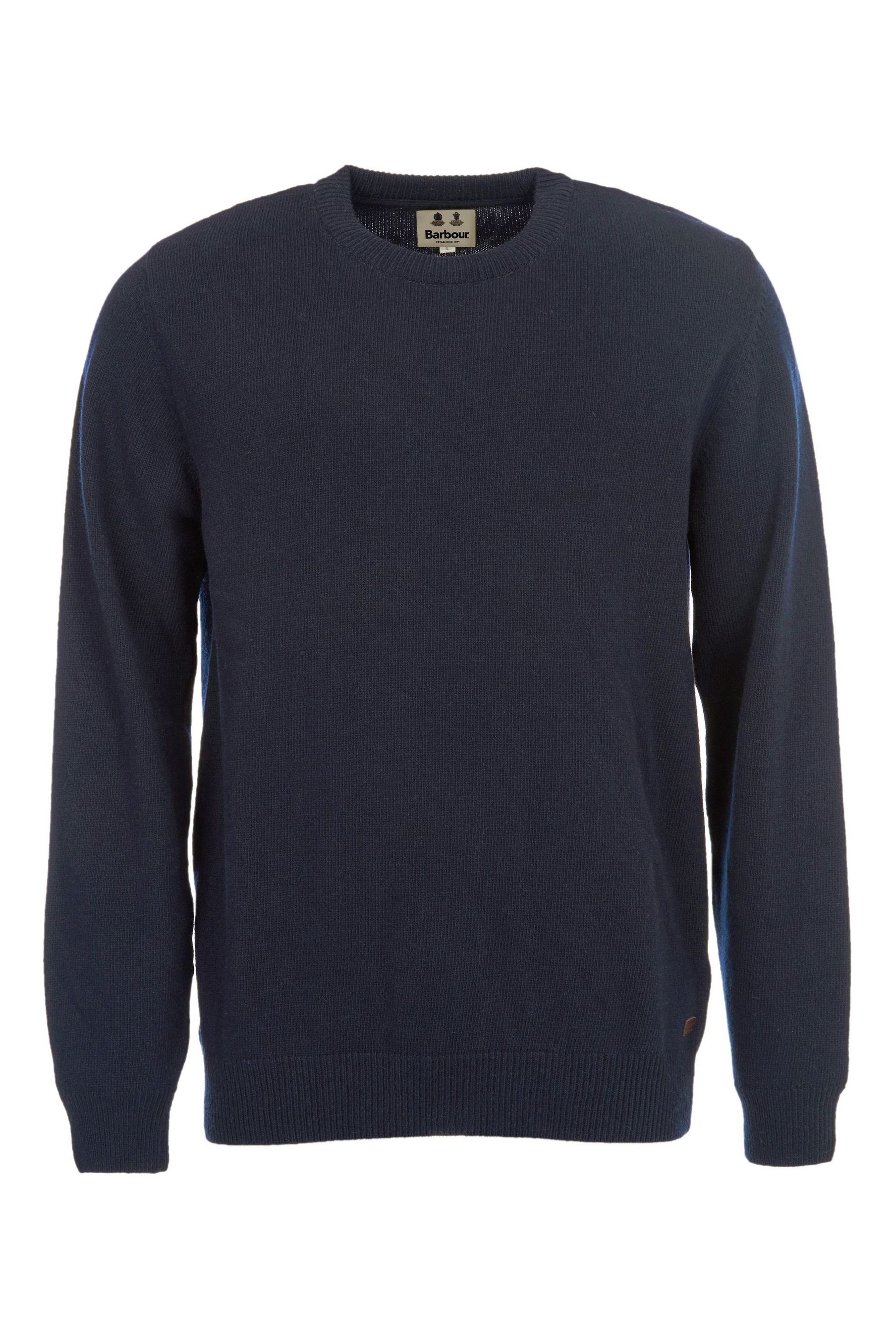 Buy Barbour® Blue Nelson Essential Crew Wool Sweatshirt from the Next ...